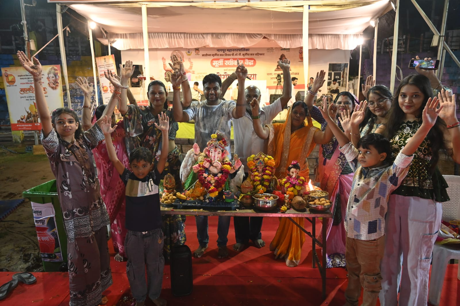 नागपुर गणेश विसर्जन की झलकियां