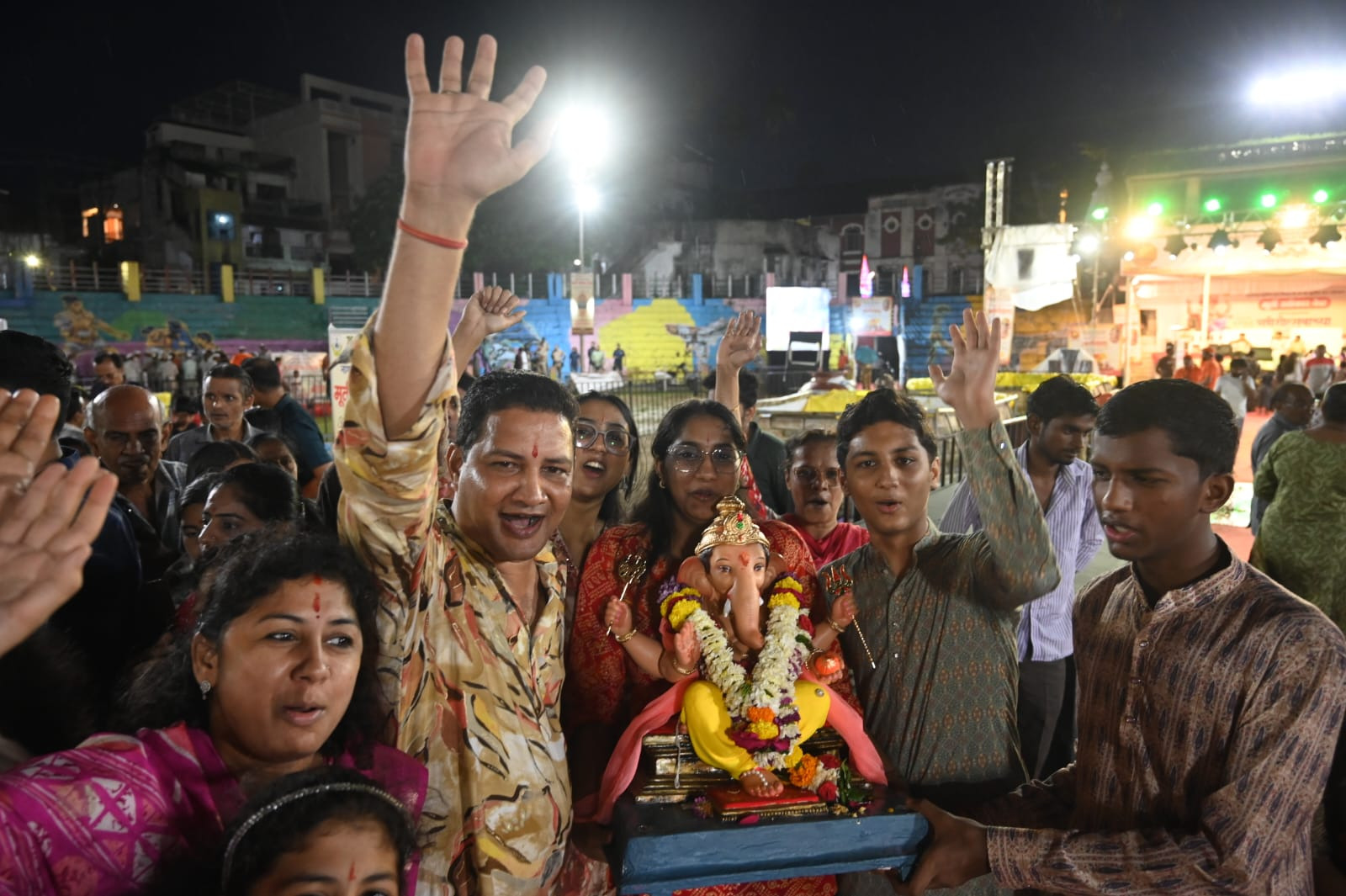नागपुर गणेश विसर्जन की झलकियां
