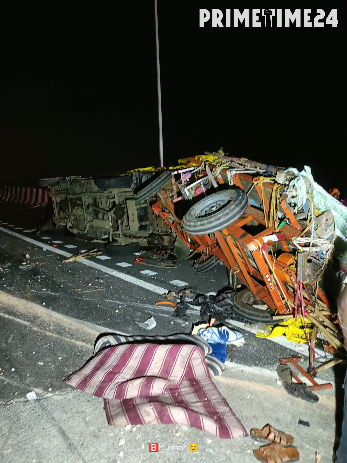 Six devotees killed as truck and pickup collide on Samruddhi Mahamarg near Dhamangaon Railway