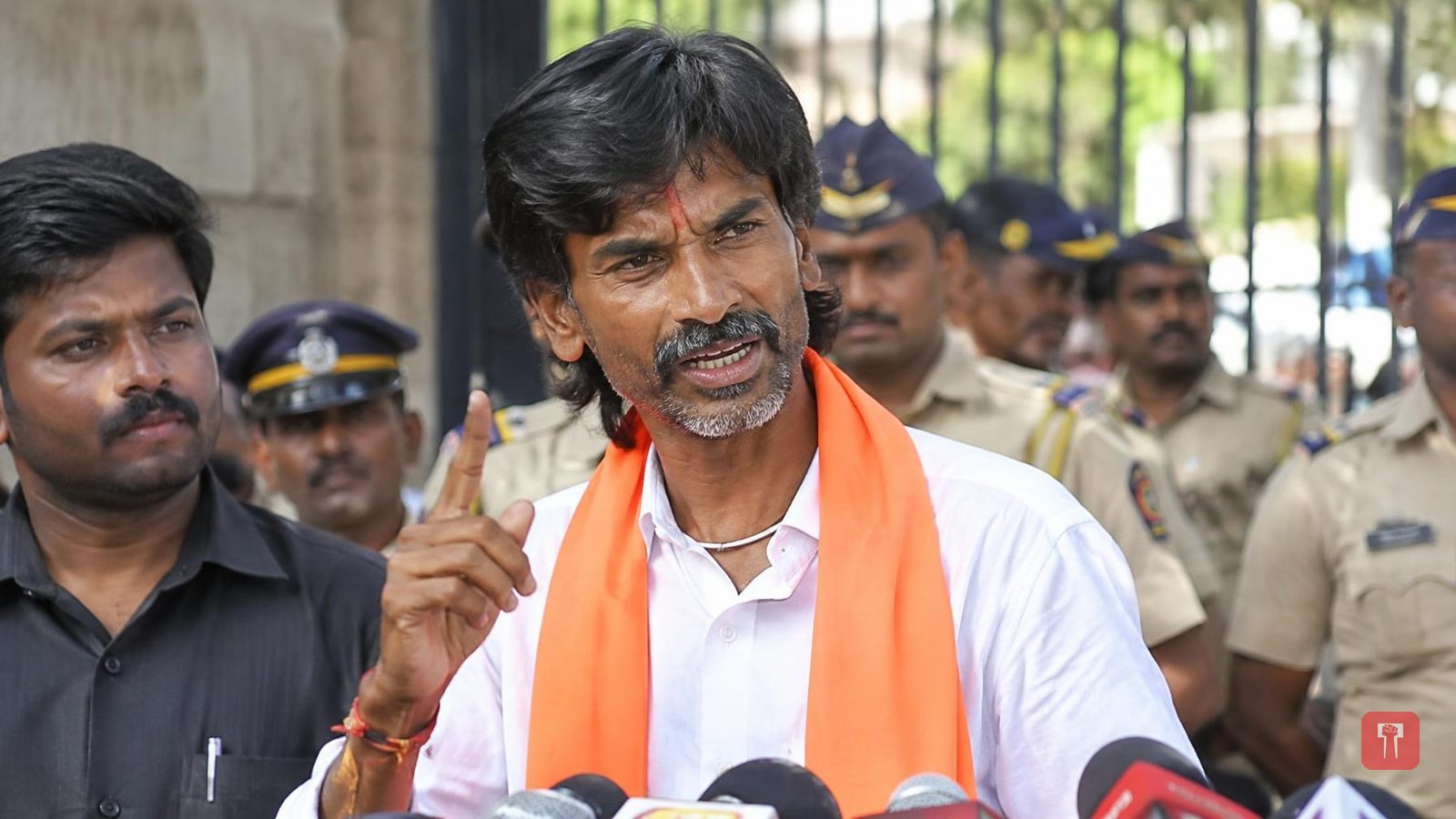 Mumbai police deny Jarange Patil permission for Azad Maidan protest, he reacts angrily