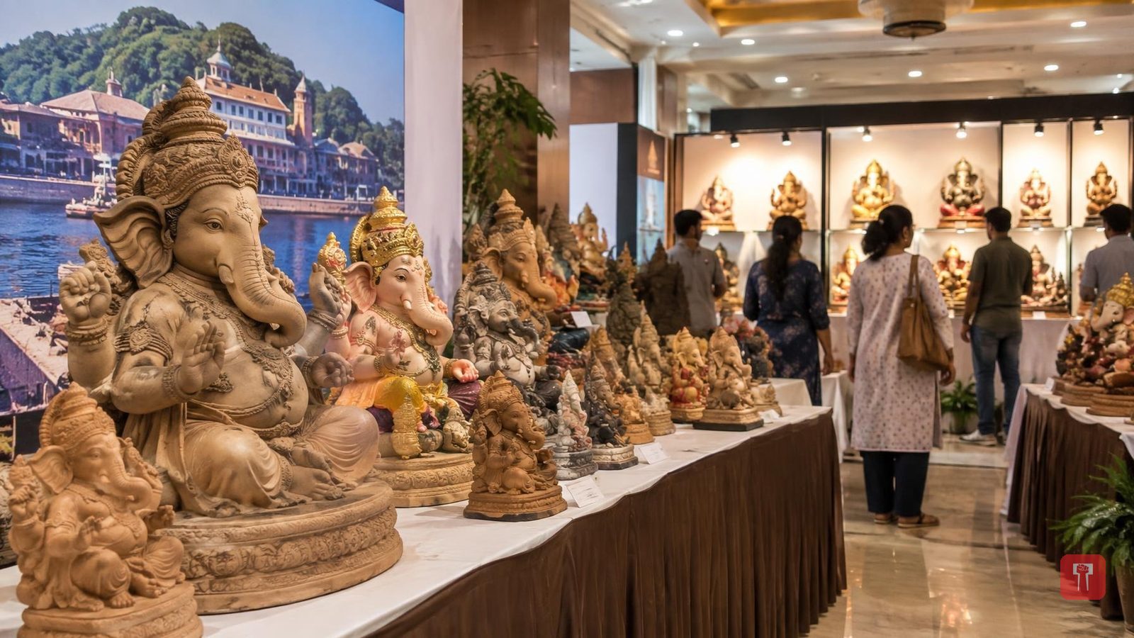 धैर्यशील पाटील यांच्या पुढाकाराने पेणच्या गणपती मूर्ती दिल्लीत विक्रीसाठी