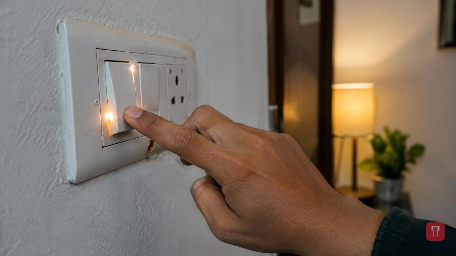 Sparks when you flip a switch: what causes it and when to call an electrician