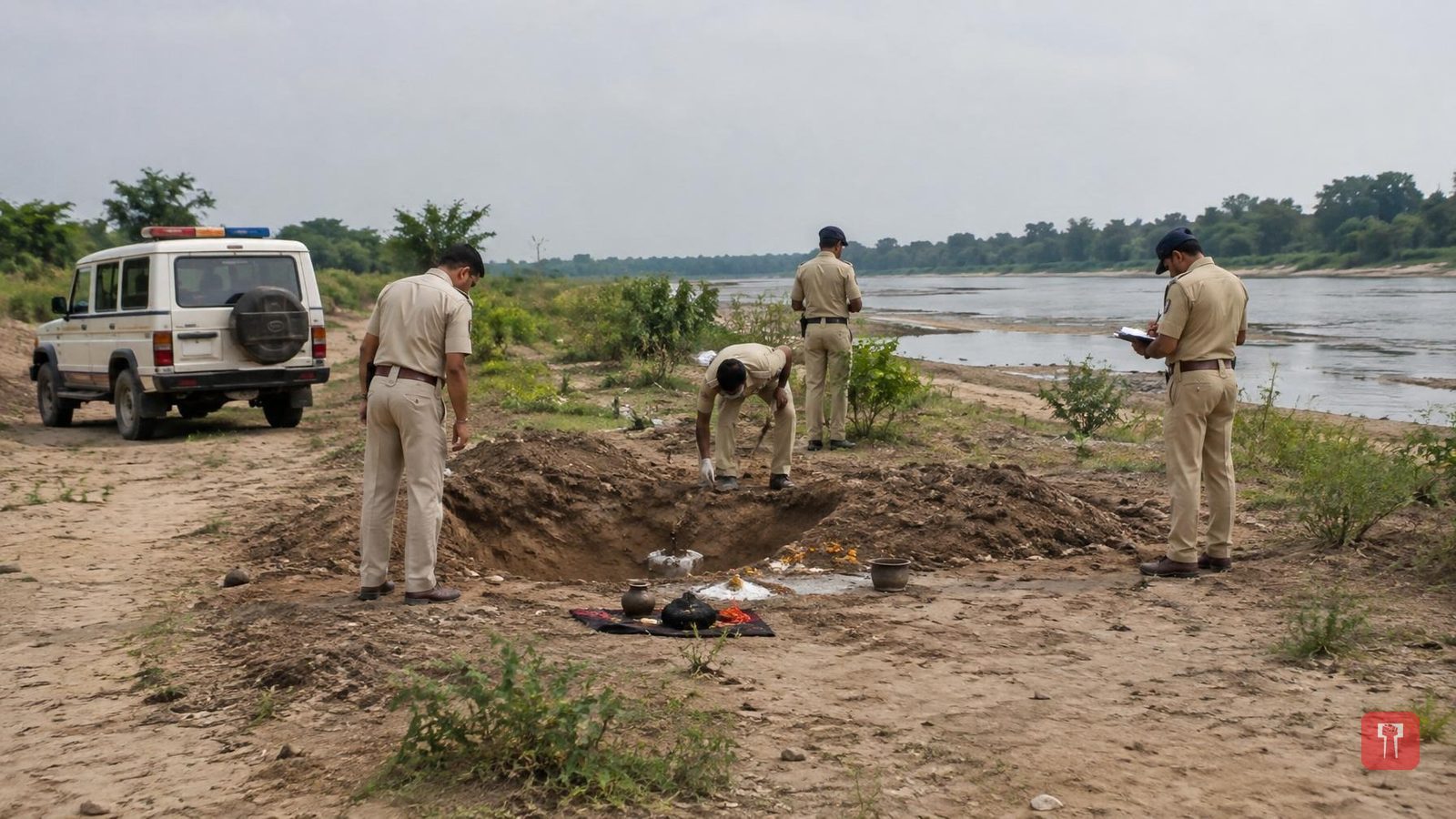 बल्लारशाहजवळ गुप्तधनासाठी अघोरी विधी, महिलेसह नऊ जणांना अटक