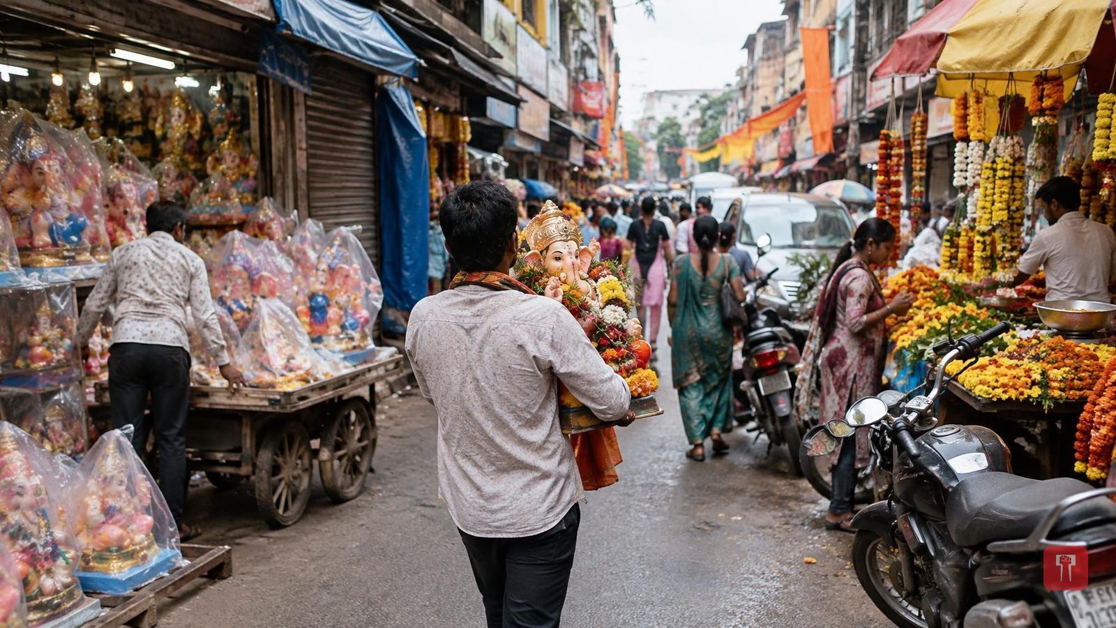 "गणपती बाप्पा मोरया"च्या जयघोषात घरगुती गणेशमूर्तींचे आगमन; सोमवारी दुपारपर्यंत घरोघरी प्रतिष्ठापना