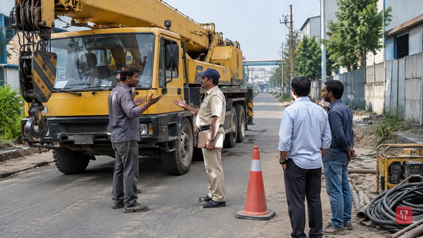 एमआयडीसी भोसरीत क्रेन चालकाची अरेरावी, शासकीय कामात अडथळा; धमकी देत हल्ल्याचा प्रयत्न