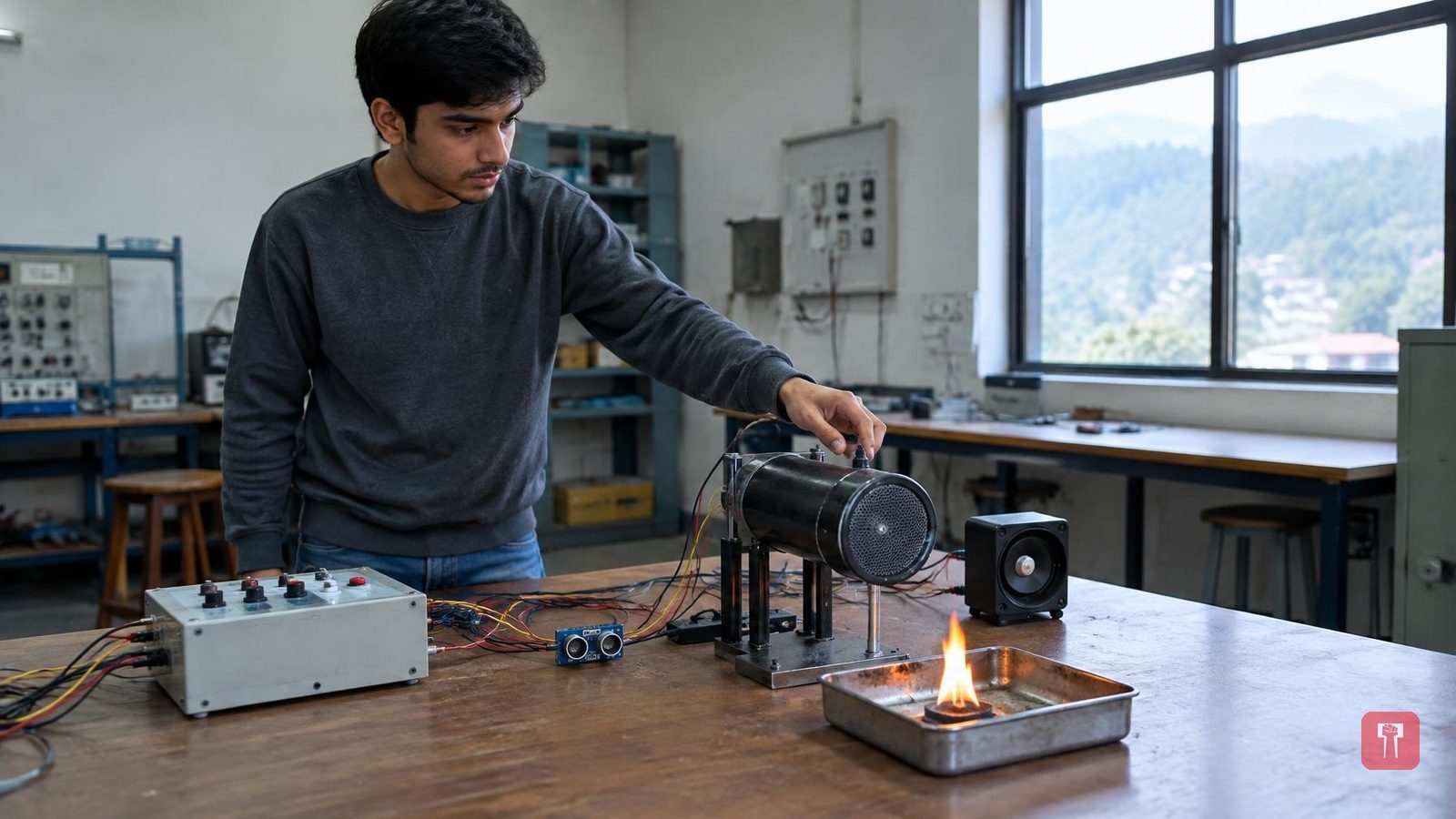 Himachal students build sound-wave device to douse fire without water