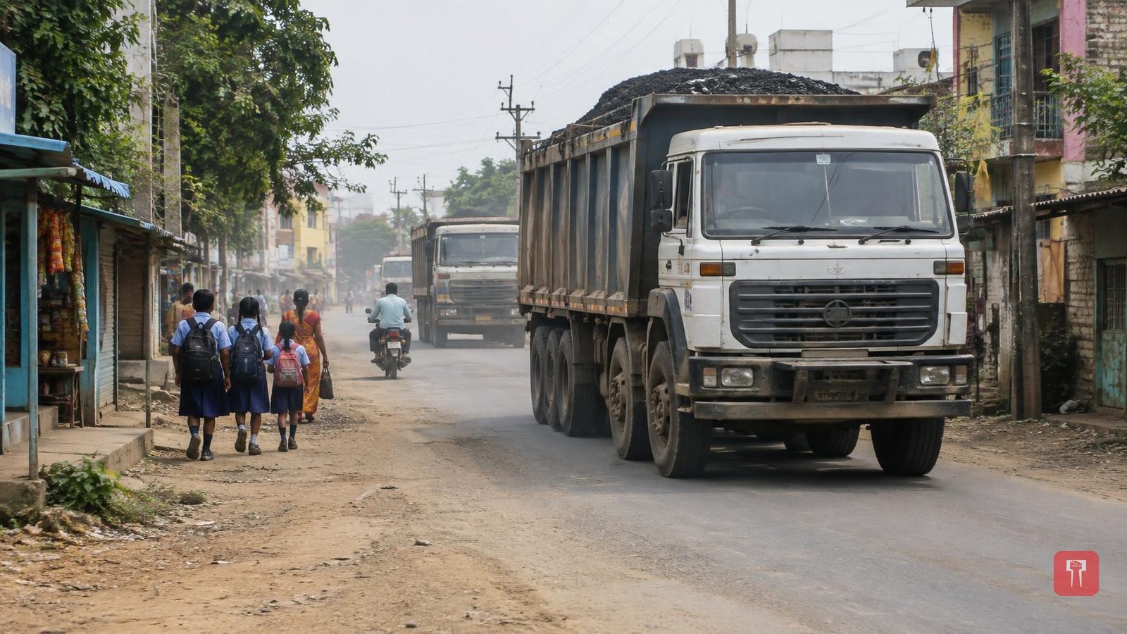 Ghugus residents protest heavy vehicle movement through Tilaknagar