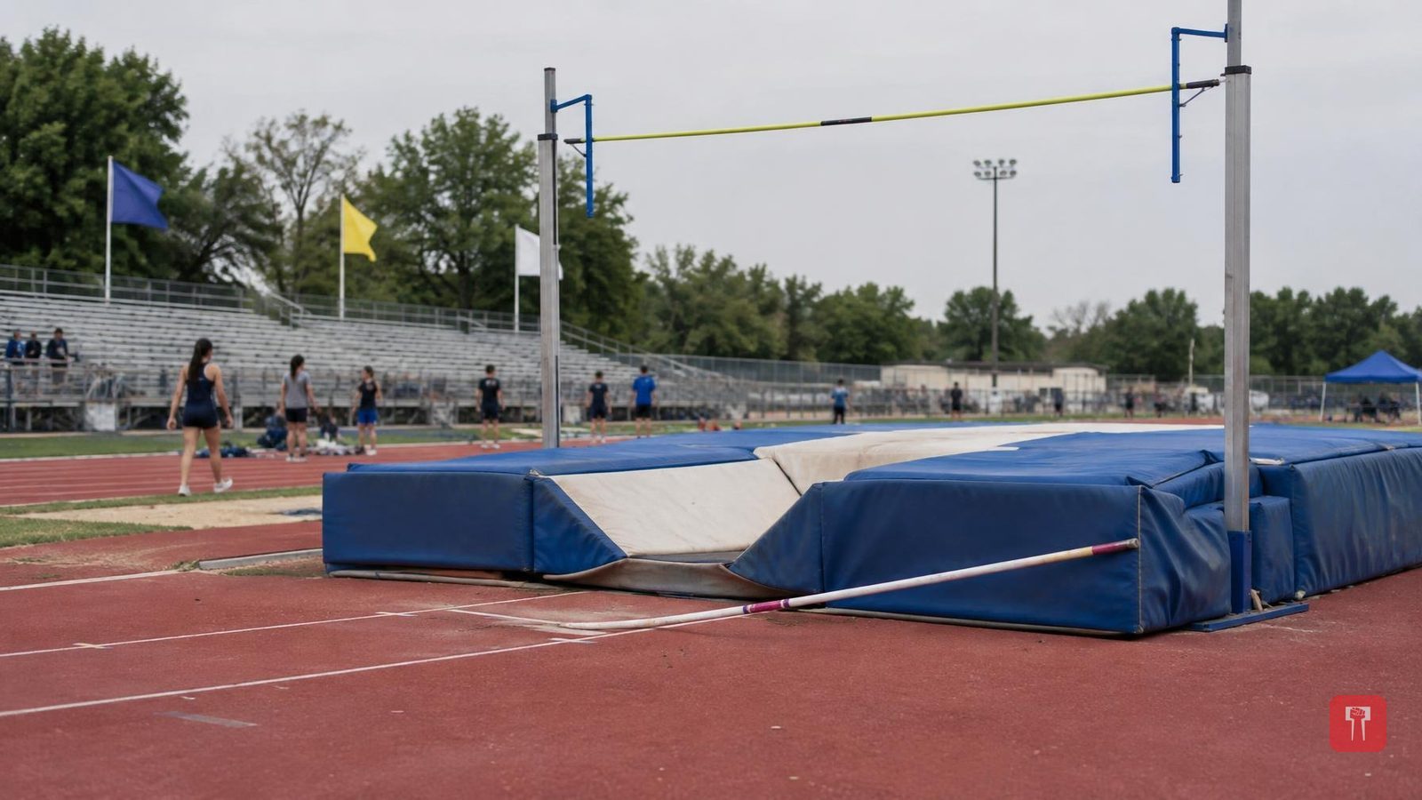 Elderly woman clears pole vault at US high school track meet, video goes viral