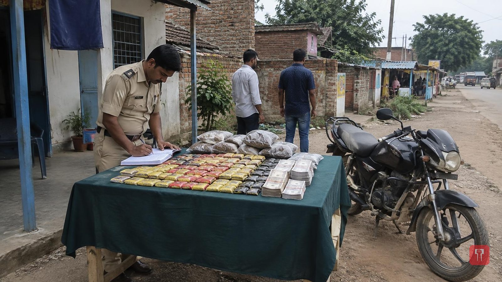 Bhadravati police raid two spots for banned tobacco, book three people