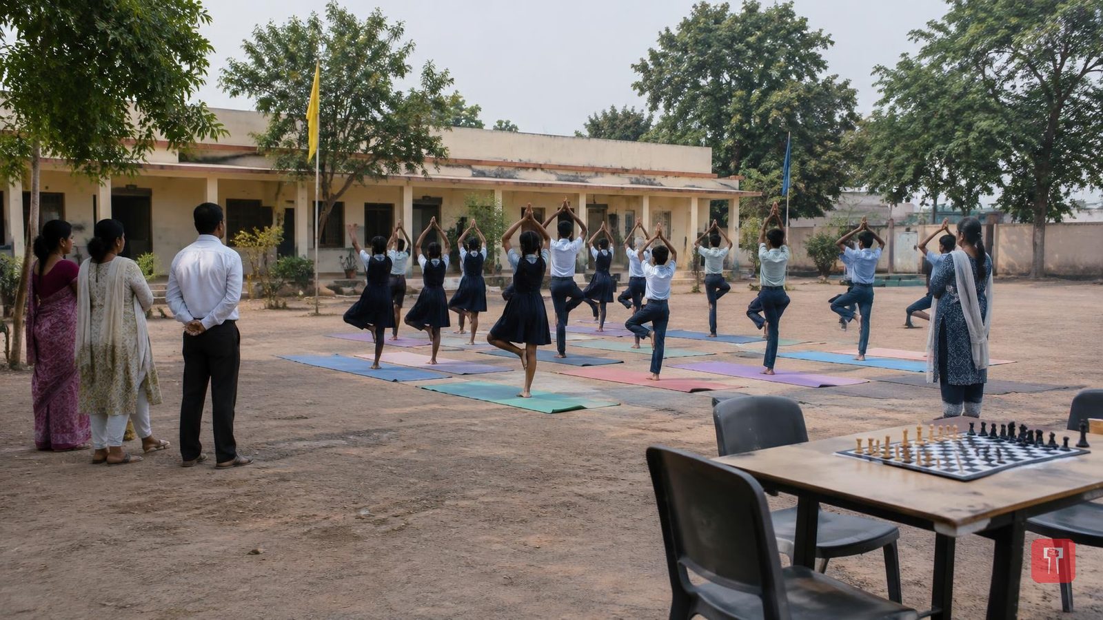 12 students of S.R. Convent in Mangrulpir qualify for district chess, yoga meet