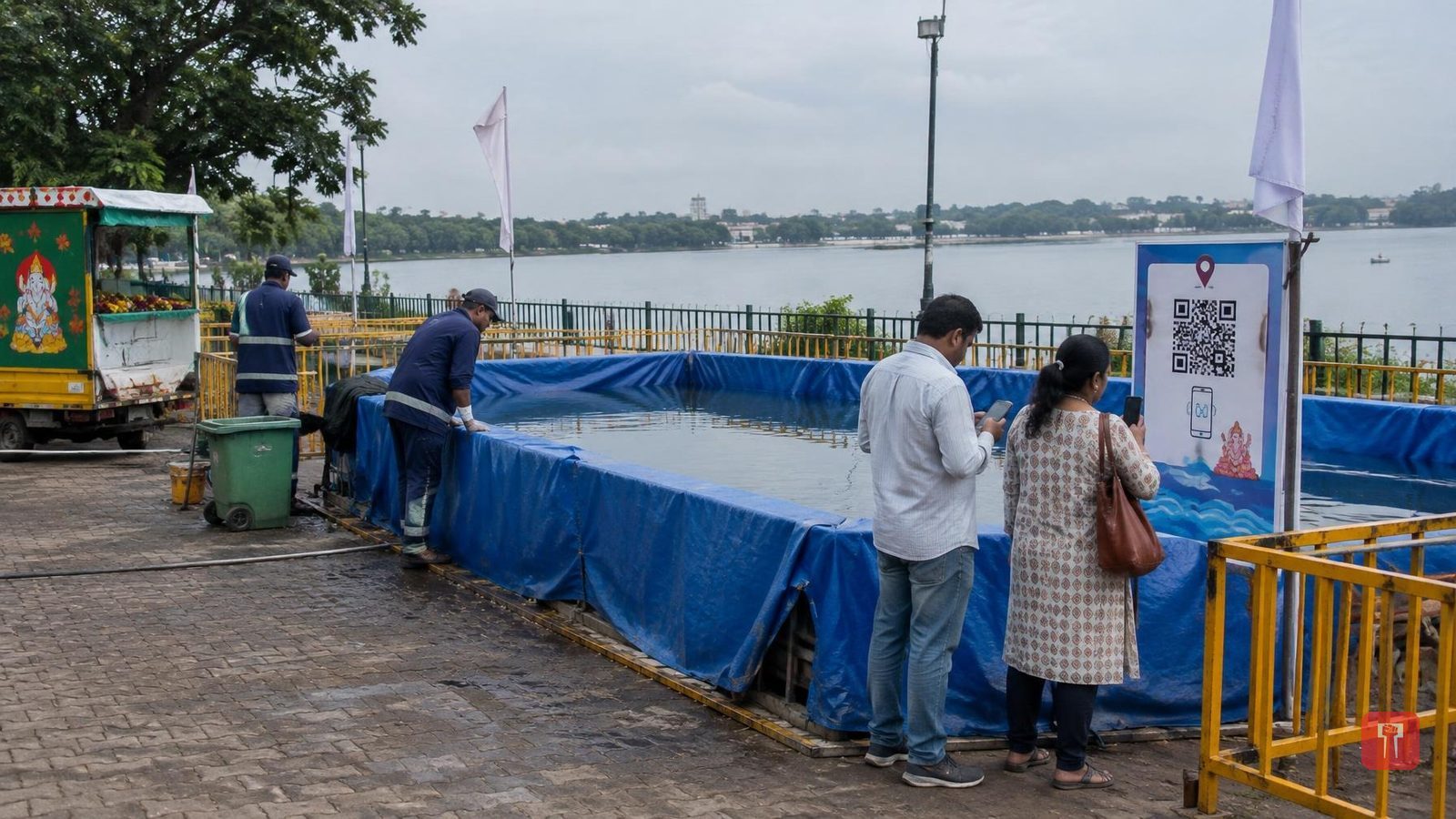Nagpur civic body builds 419 artificial ponds for Ganesh immersion, QR code to show location