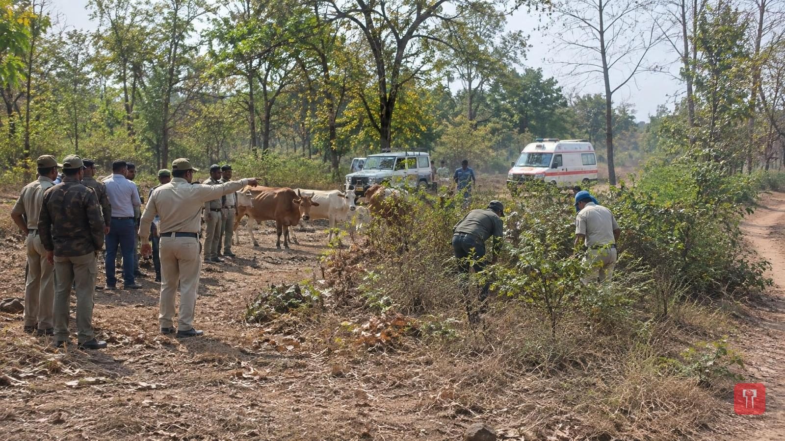 वाघाच्या हल्ल्यात तरुण शेतकरी जखमी; काठीने केला प्रतिकार आणि वाचला जीव