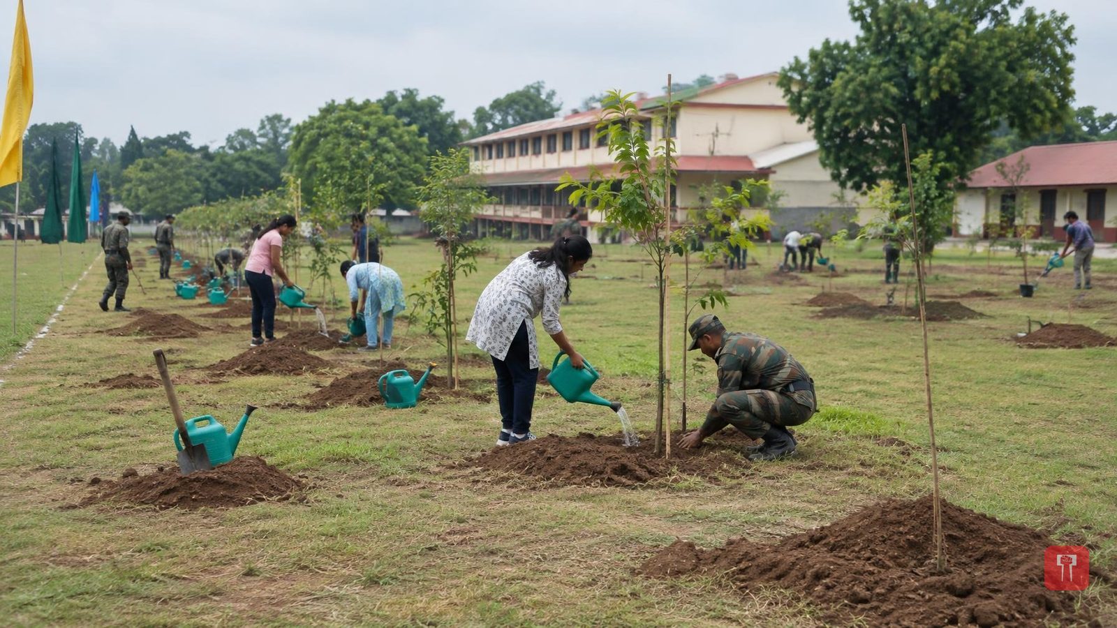 Over 1,500 trees planted at Kamptee military centre