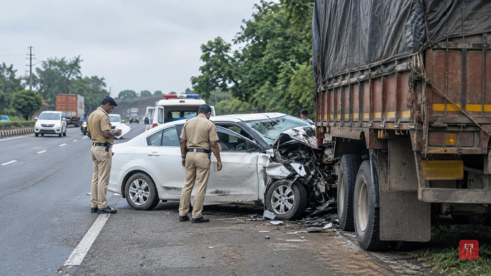 4 killed as pilgrims' car rams truck on Mumbai-Nashik highway