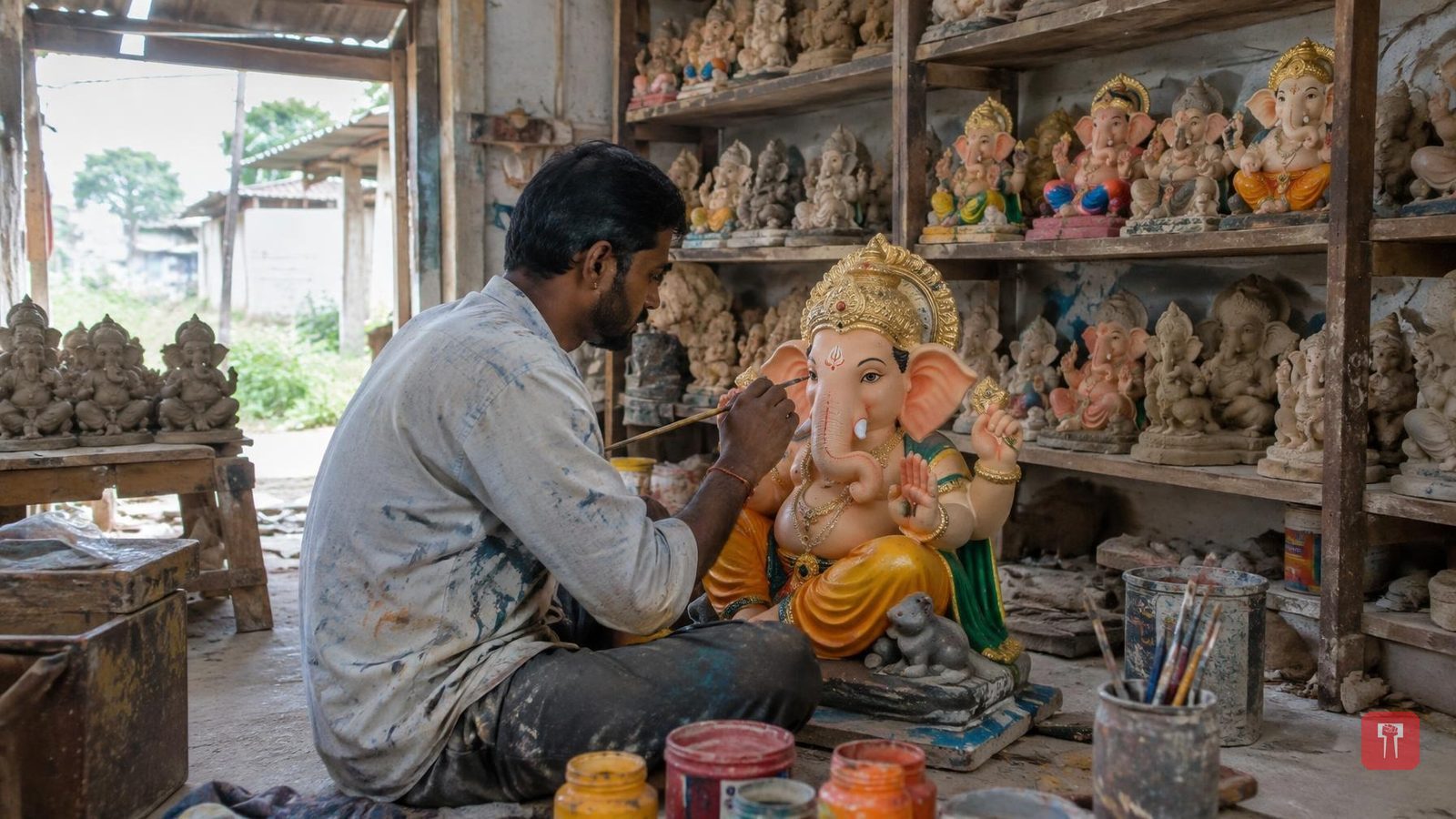 The mythological tale of how Ganesha lost a tooth in battle with Parashurama