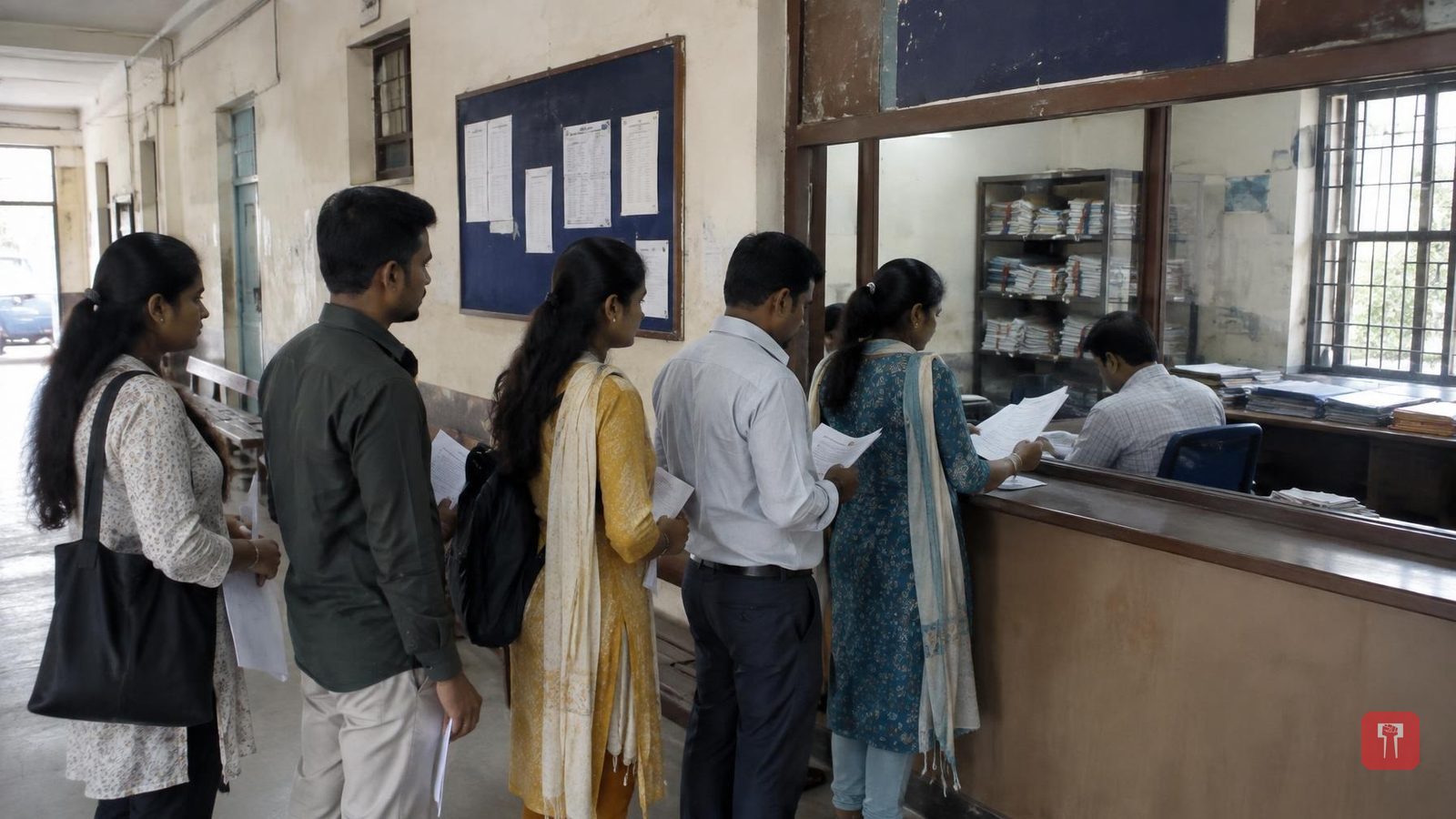 Gondia TET candidates protest after Hindi schools listed as Marathi medium