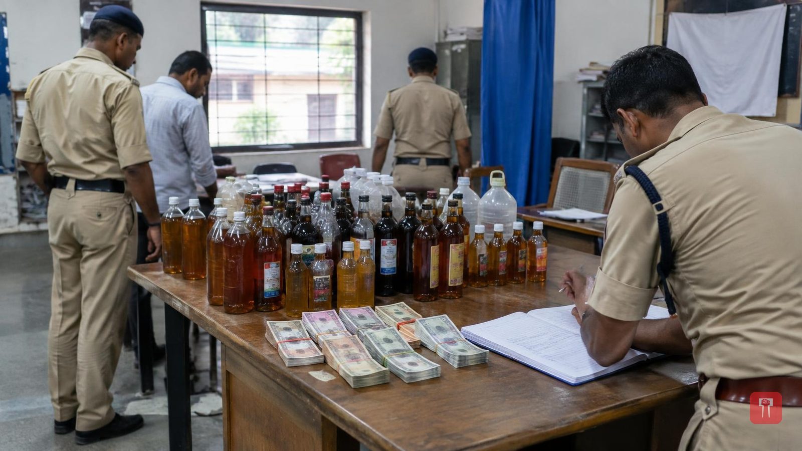 Externed man ran illegal liquor sale from home, Nagpur police seize Rs 18,370 worth