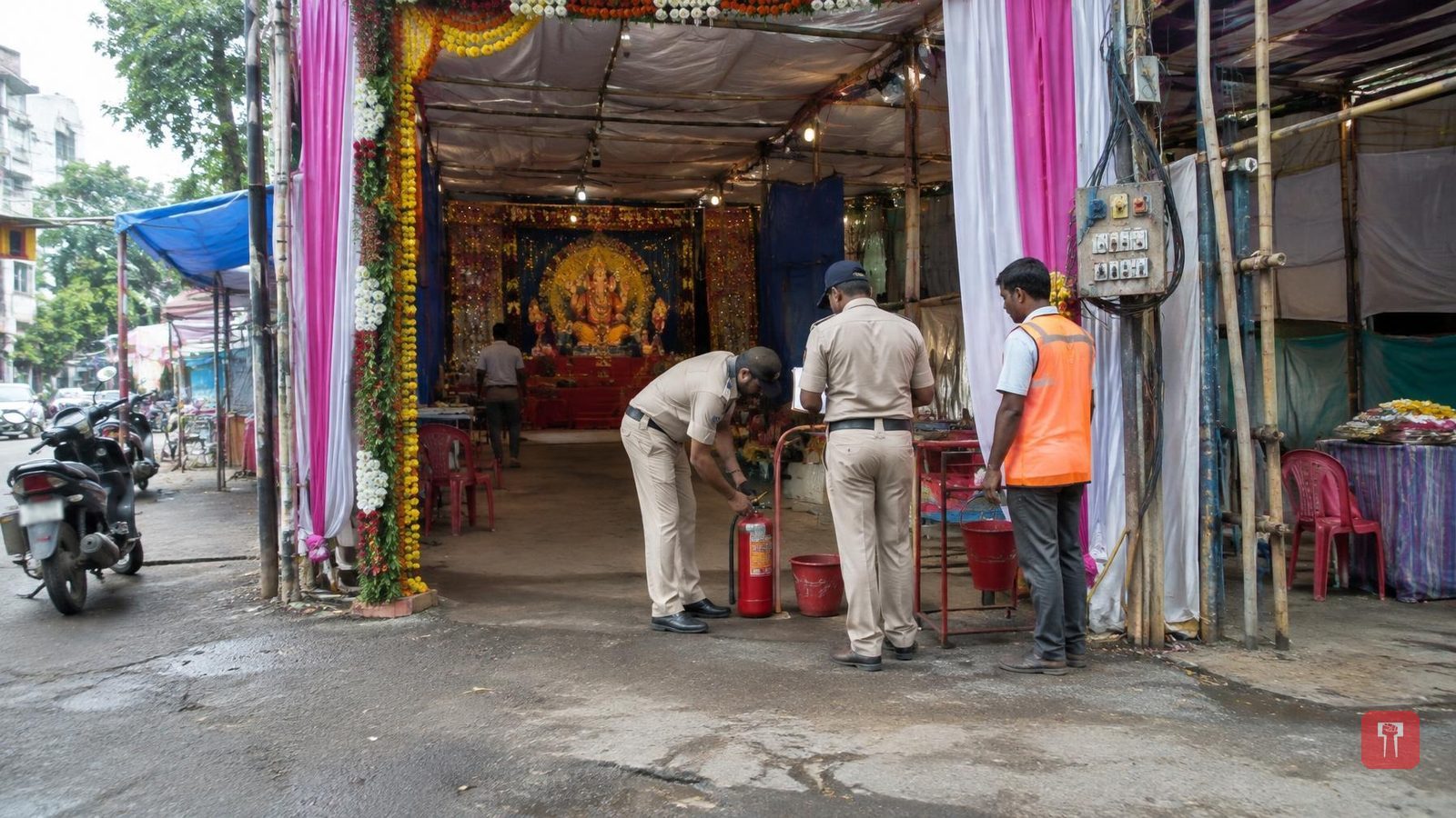 नागपुरातील १३०० गणेश मंडळांना अग्निसुरक्षेचा इशारा, औचक तपासणीत हलगर्जी आढळल्यास कारवाई
