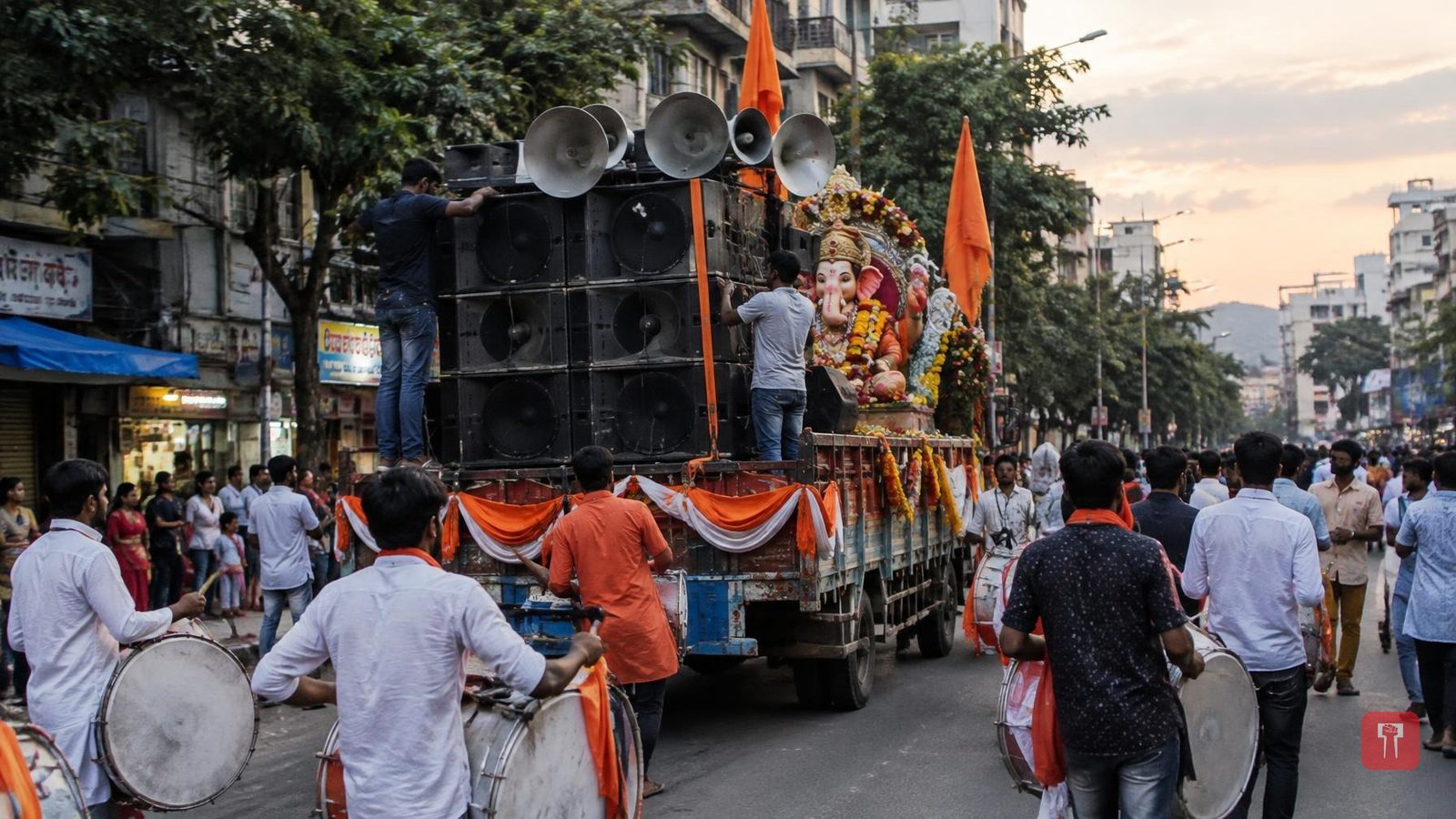 गणेशोत्सव 2026: डीजे, लाऊडस्पीकर आणि ढोल-ताशांच्या आवाजाचा मुद्दा हायकोर्टात, नियमांच्या काटेकोर अंमलबजावणीची