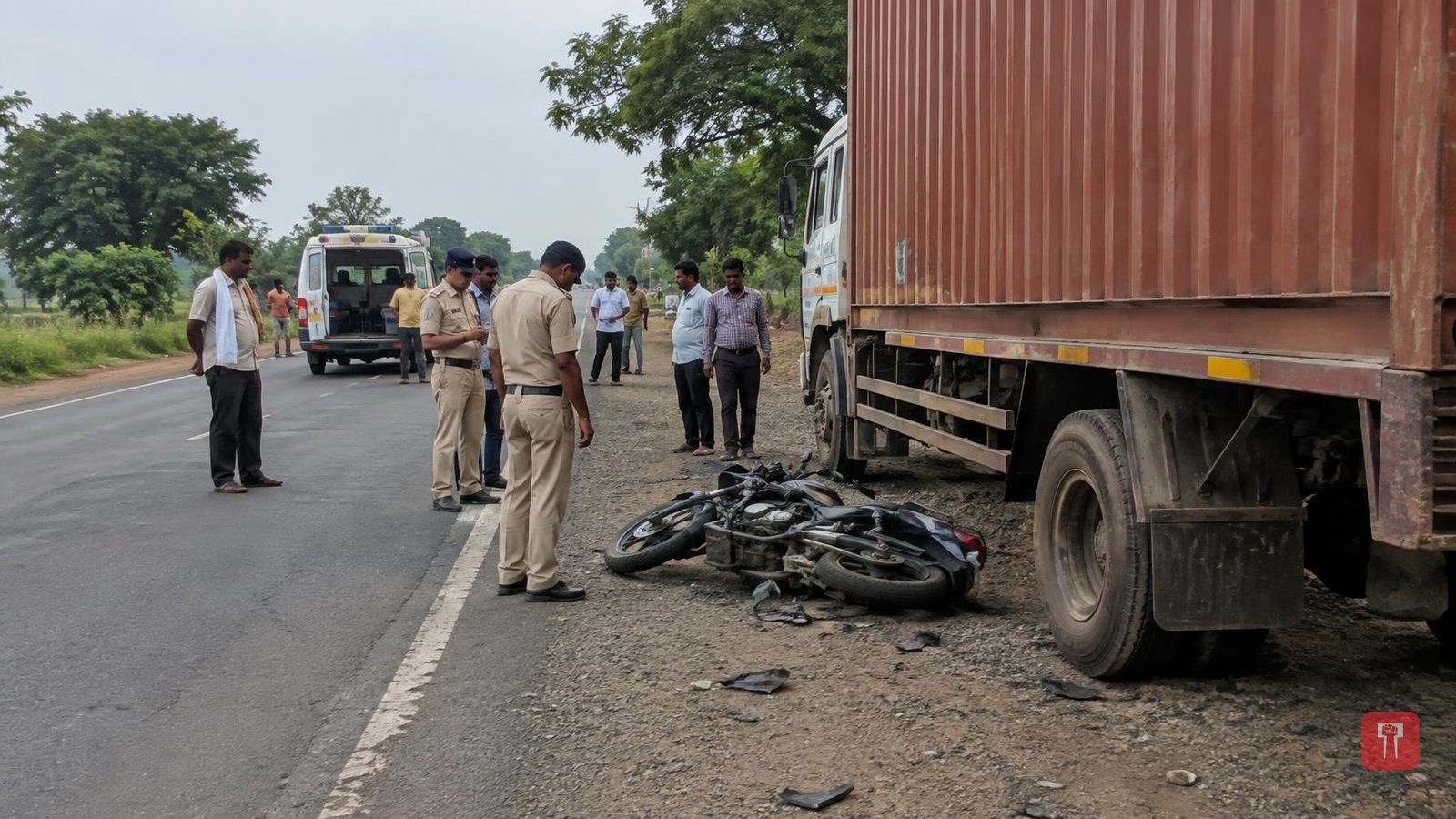 Buldhana Accident: कंटेनरच्या धडकेत मायलेकाचा दुर्दैवी मृत्यू; बुलढाणा-धाड मार्गावरील शिवसाईनगरजवळ भीषण अपघात