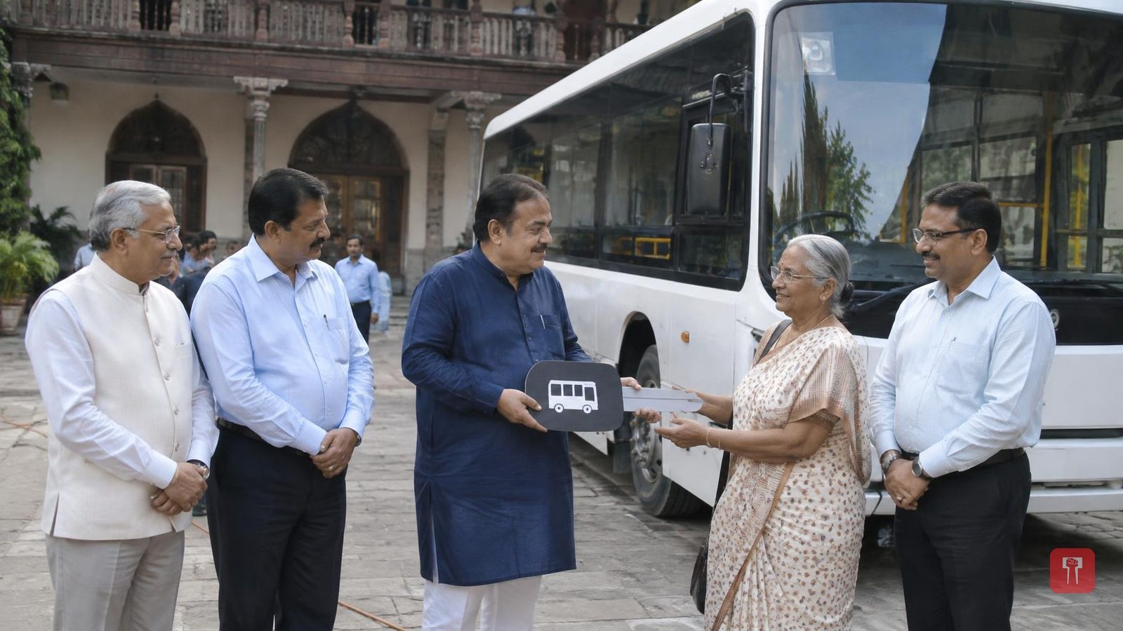 गणेशोत्सवात गडकरींची नागपूरच्या ज्येष्ठ नागरिकांना भेट, तीर्थयात्रेसाठी नवी ई-बस