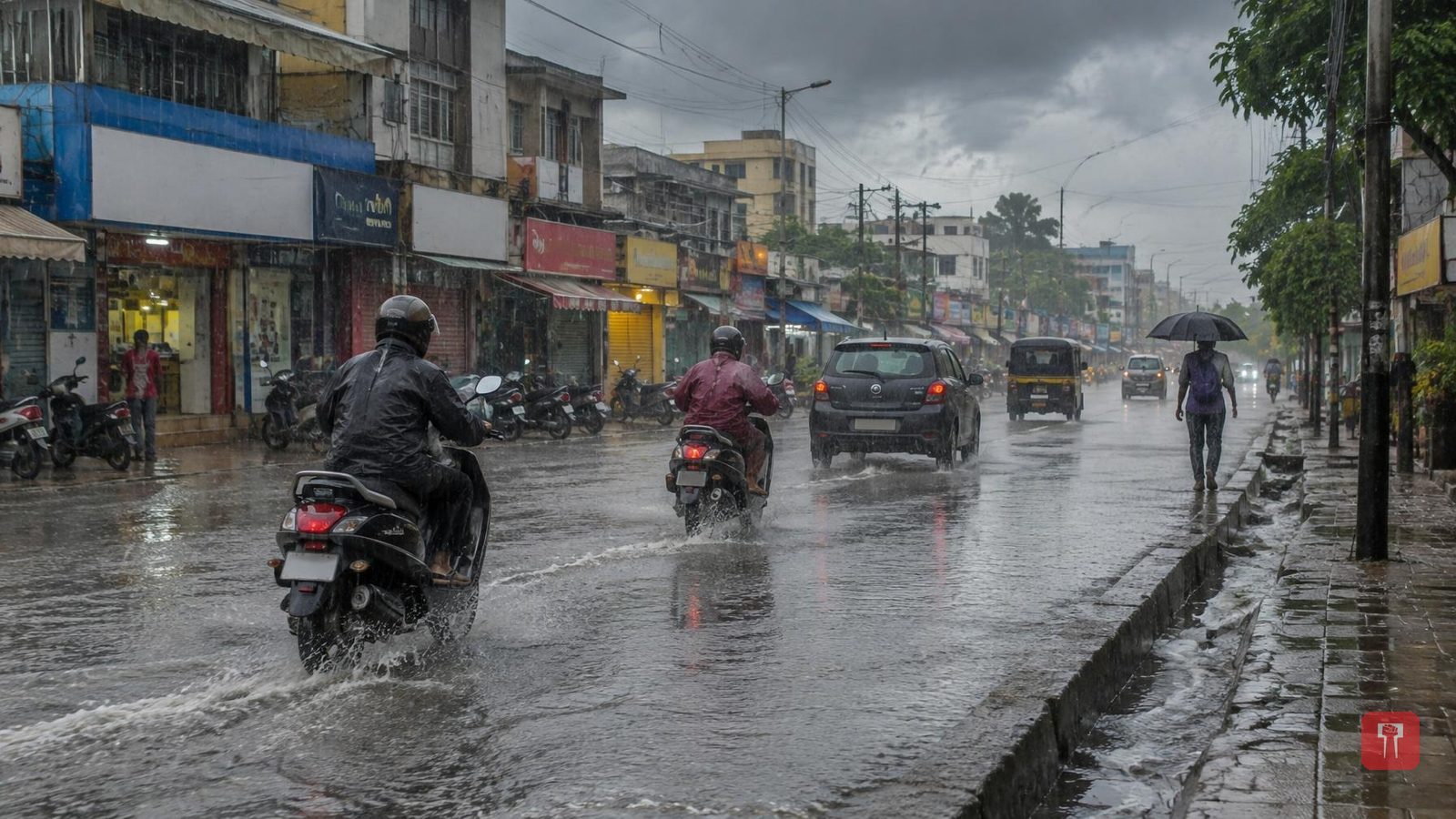 पिंपरी-चिंचवड में झमाझम बारिश, उमस से परेशान लोगों को राहत