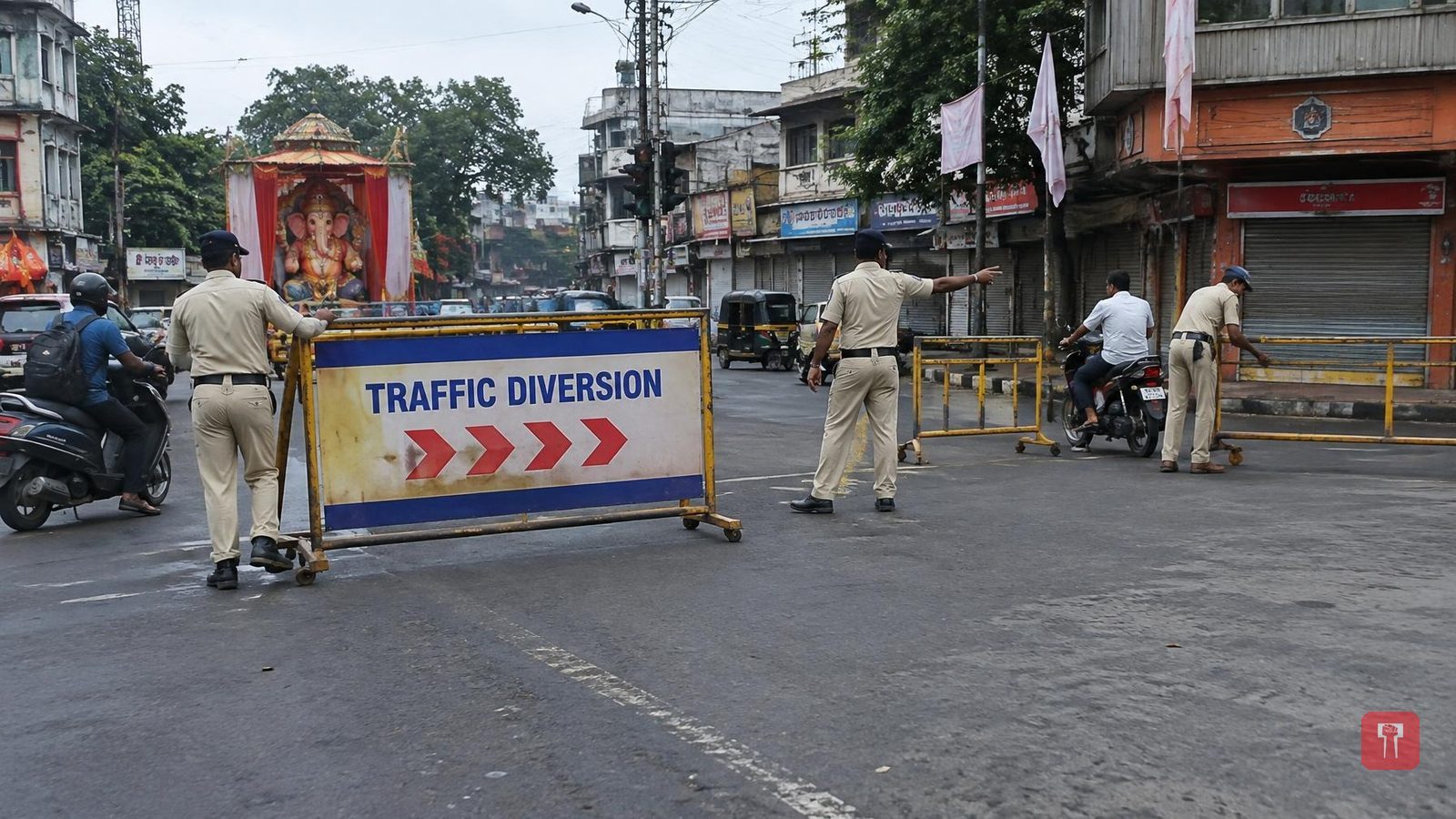 गणेश विसर्जनासाठी साताऱ्यात तीन दिवस वाहतूक बदल, अनेक रस्ते बंद राहणार