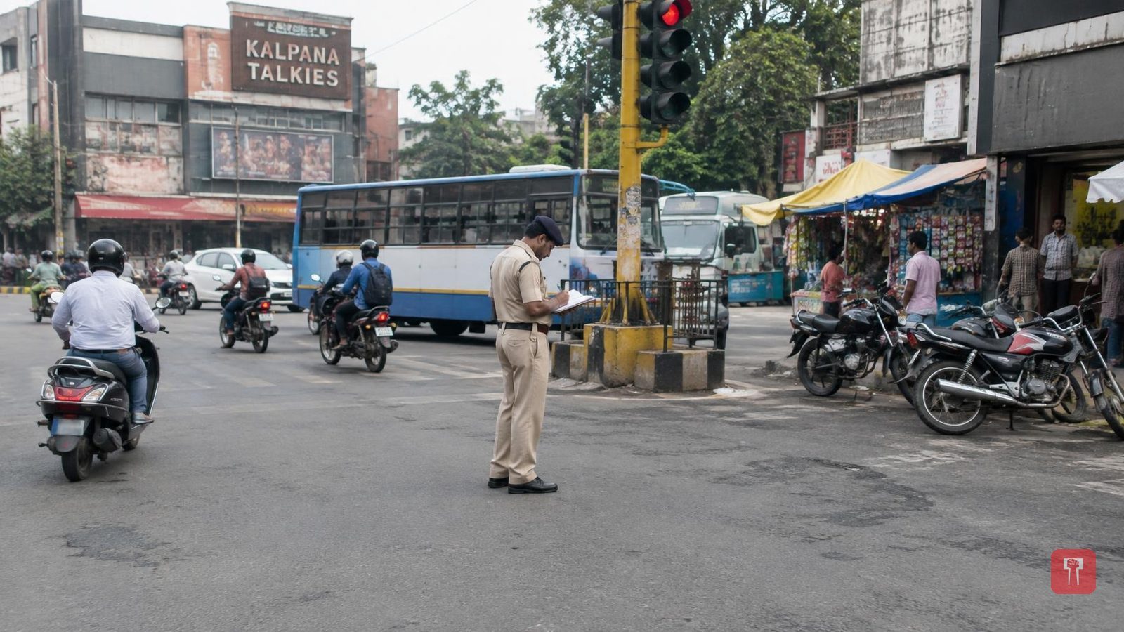 Bike parking dispute at Kalpana Talkies square turns into scuffle between two groups