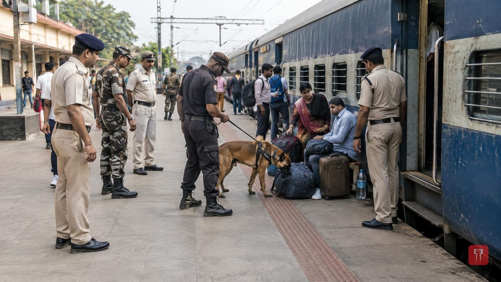 बल्लारपूर रेल्वे स्टेशनवर अमली पदार्थविरोधी धडक मोहीम, आंध्र प्रदेश एक्सप्रेसची तपासणी