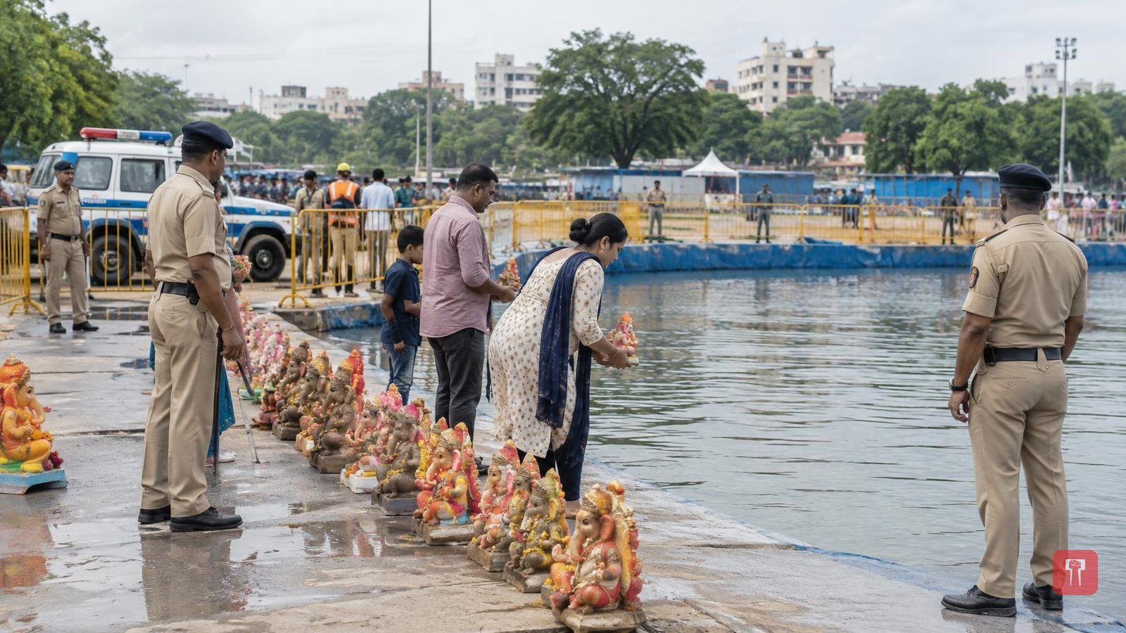 Nagpur sets up 445 artificial ponds for Ganesh idol immersion, heavy police deployed