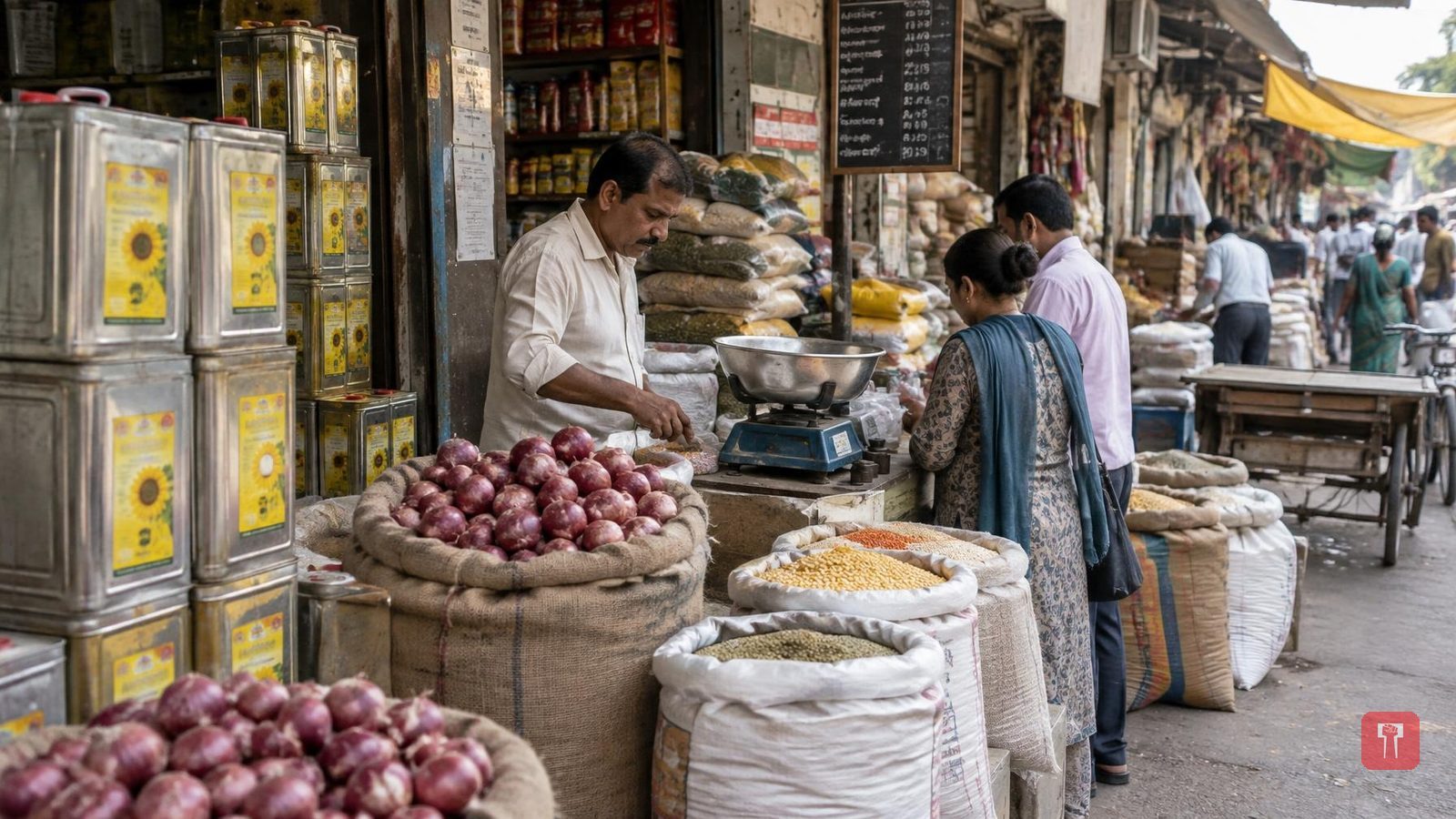 नागपुरात सणासुदीत स्वयंपाकघराचे बजेट कोलमडले, कांदा, डाळ आणि तेलाचे दर वाढले