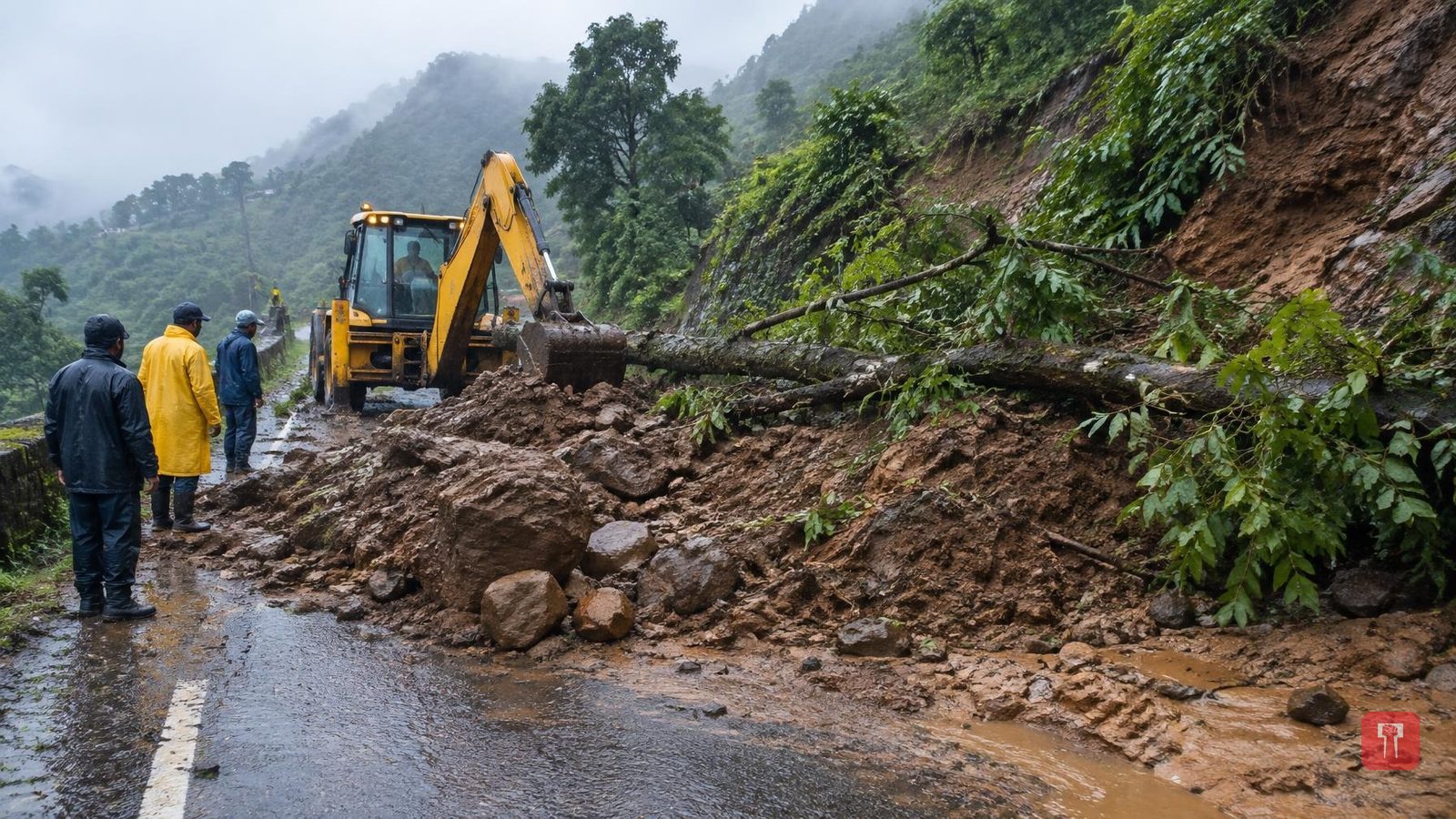 Landslides near Bhimashankar shut two key roads after heavy rain