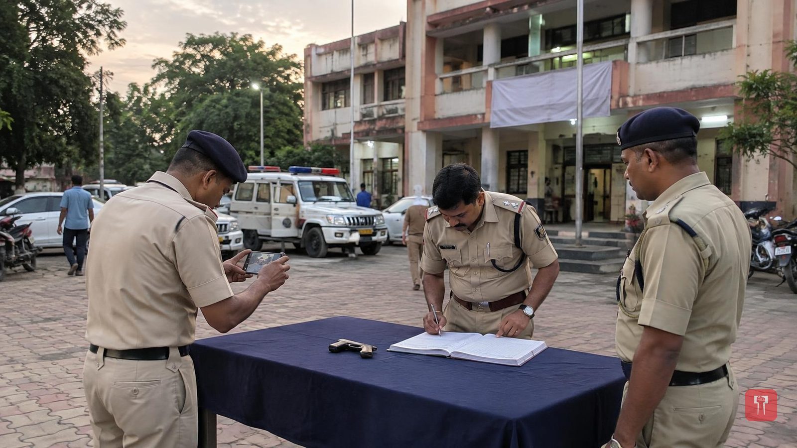 Morshi: Youth held with pistol-like weapon outside municipal council building