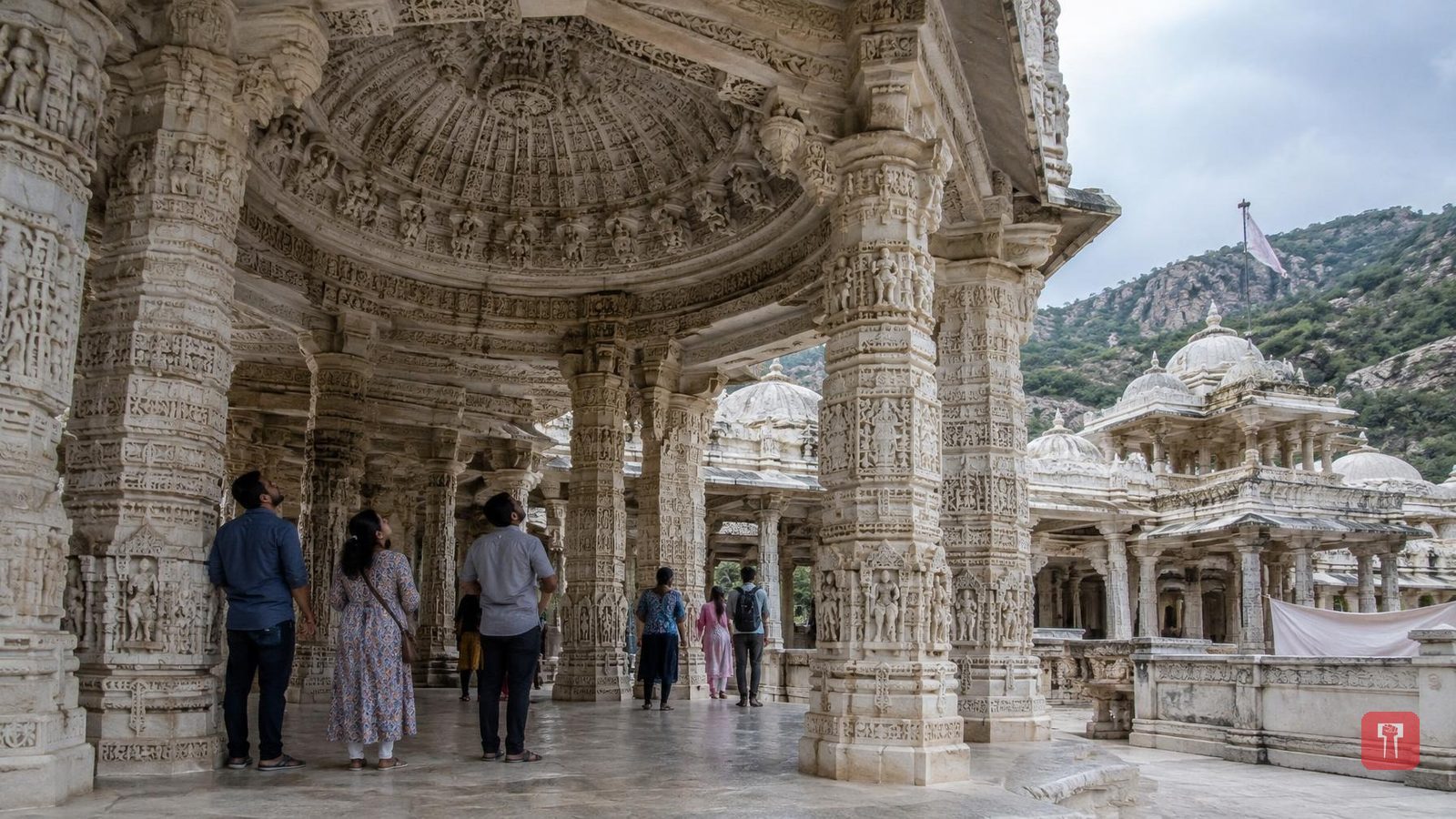Mount Abu's Dilwara Jain temples draw visitors for their marble carvings