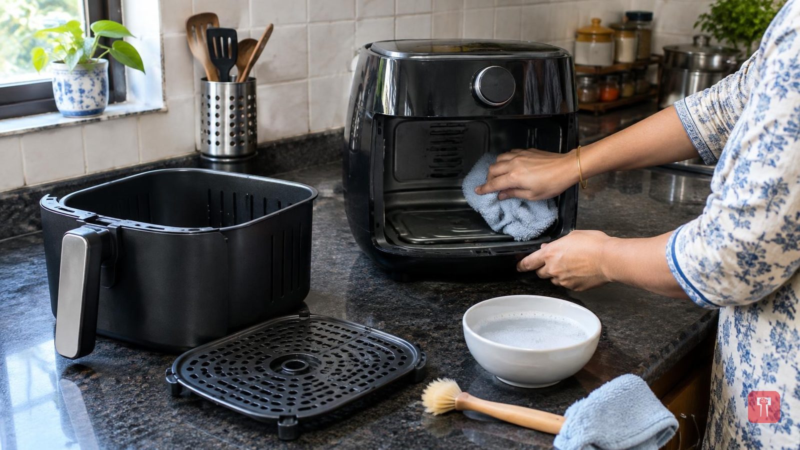 Common mistakes while cleaning an air fryer that can damage its heating system