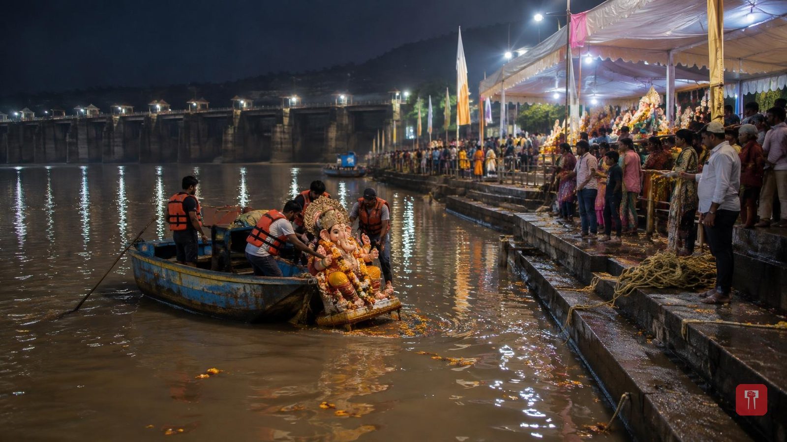 424 Ganesh idols immersed in Karjat taluka on Anant Chaturdashi