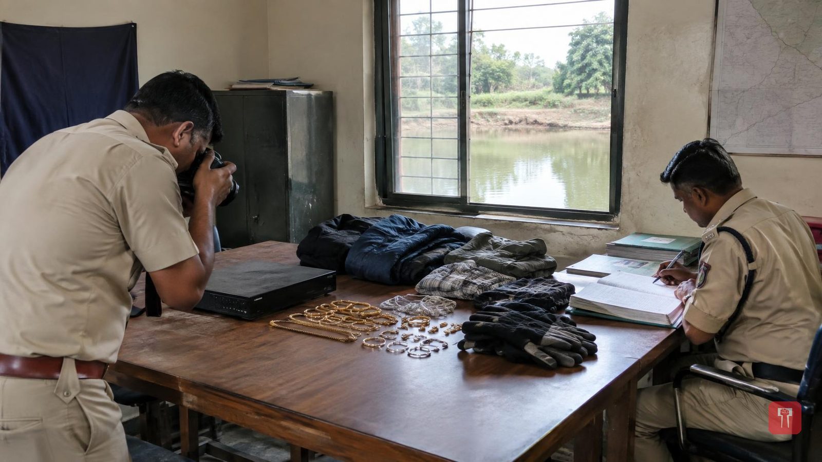 Gold theft busted in Ambajogai; two held, DVR recovered from lake
