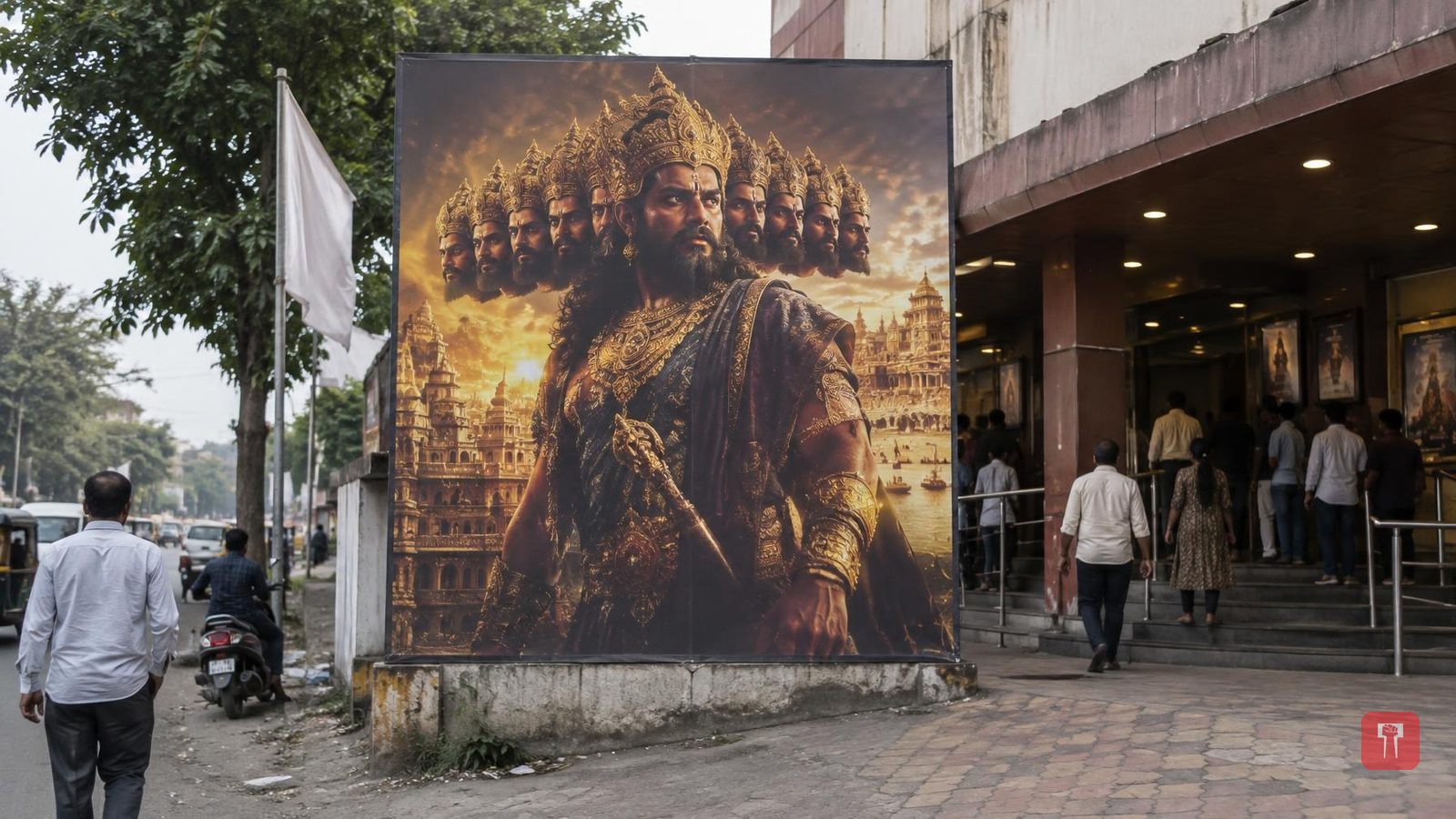 'रामायण'चे नवे पोस्टर्स रिलीज; राम-सीता-लक्ष्मणाची झलक, लंकेत उभा दिसला रावण