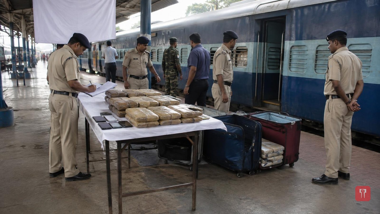22.44 kg of ganja seized from AC coach on Puri-Ahmedabad train, two held