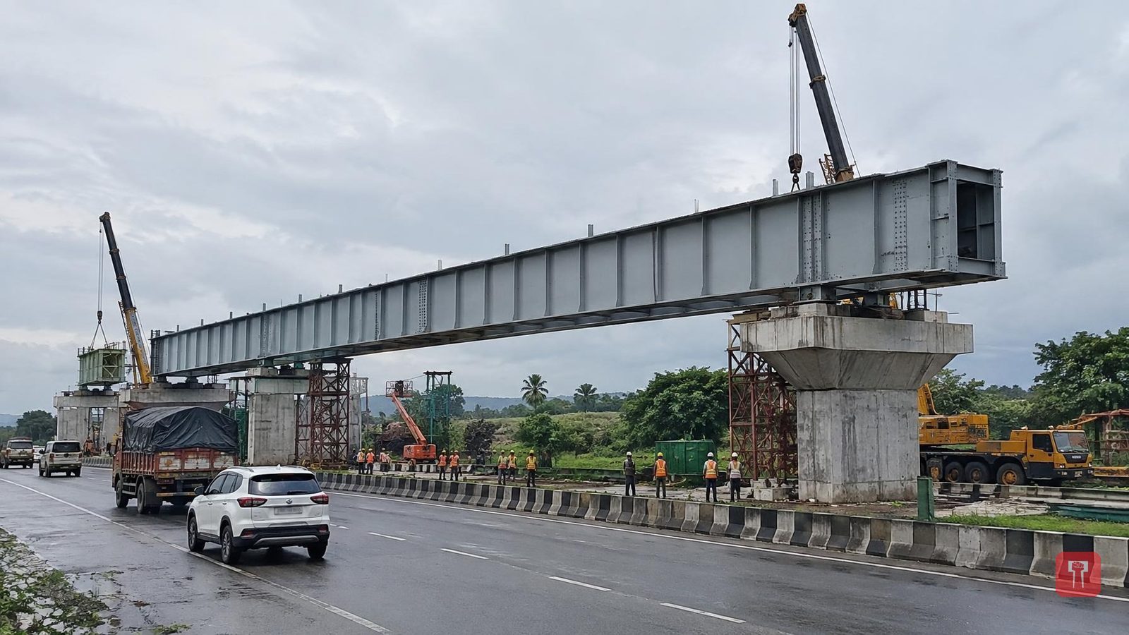Bullet train project: 1,405-tonne steel bridge moved 1,300 km, installed in Thane