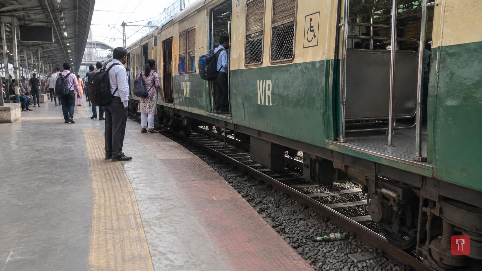 Video of man drinking liquor at local train door, throwing bottle on tracks, goes viral