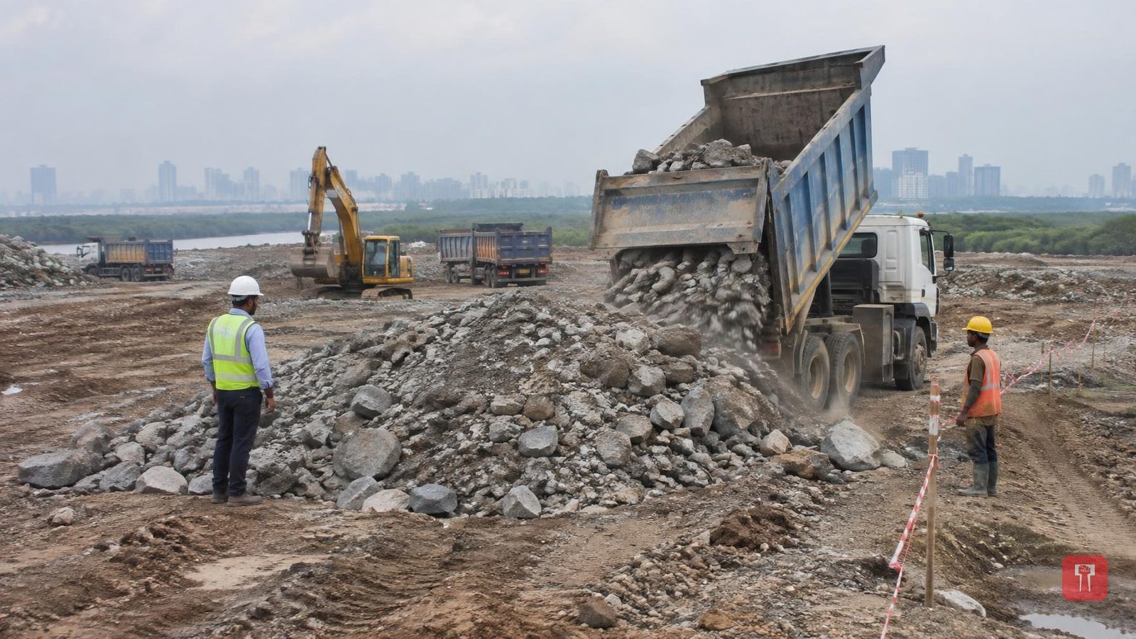 कशेळी मेट्रो डेपोच्या भरावात टनेलचा दगड? एमएमआरडीएच्या ठेकेदारावर नागरिकांचे आरोप