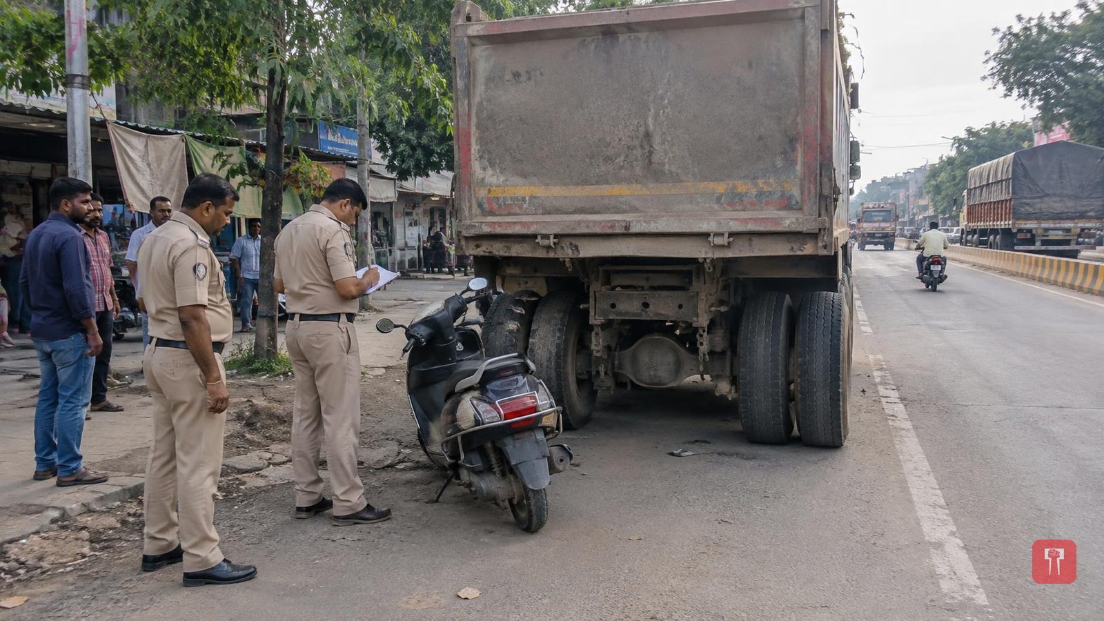 मानकापूरमध्ये डंपरच्या चाकाखाली १९ वर्षांच्या बीटेक विद्यार्थिनीचा मृत्यू