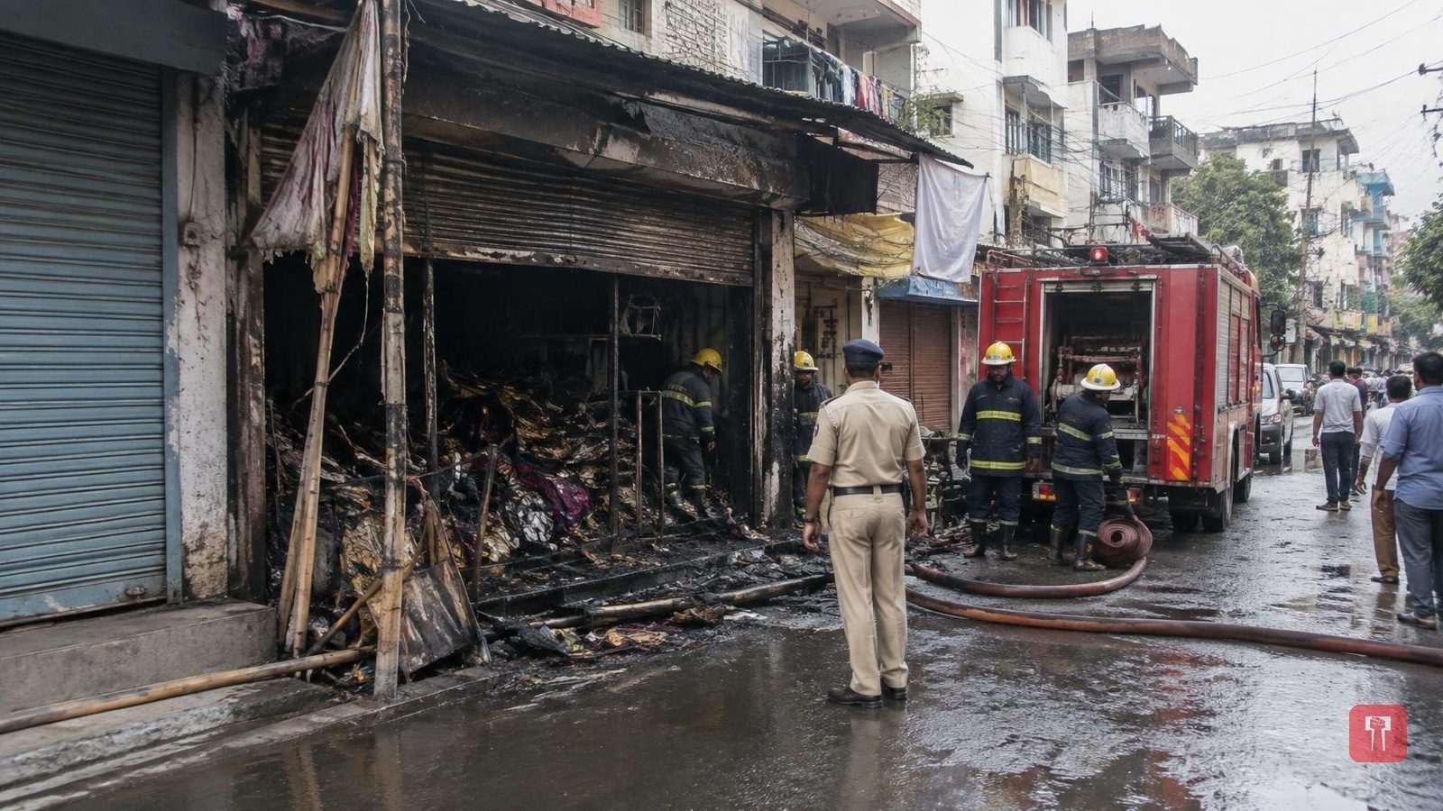 Rs 70 lakh loss as fire guts tent decoration shop in Nagpur's Bada Tajbagh