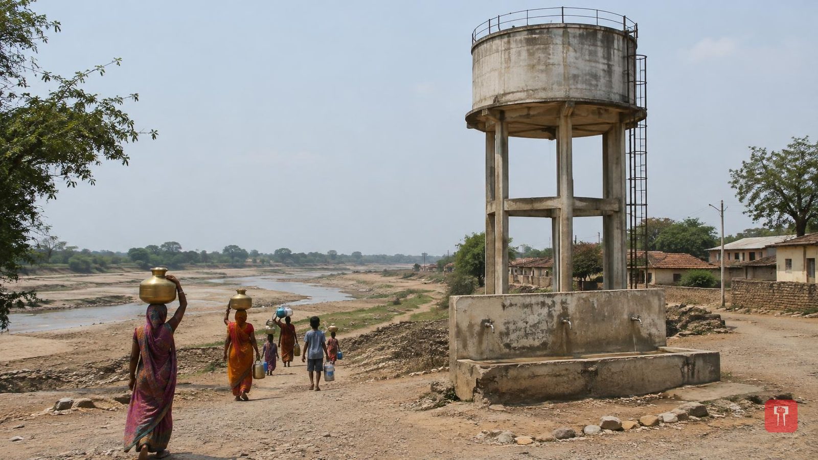 मलकापूरमध्ये टाकी बांधली पण पाणी नाही; निवडणुकांवर बहिष्काराचा ग्रामस्थांचा इशारा