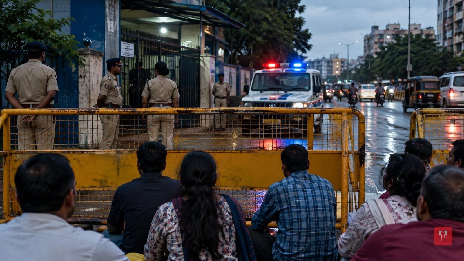 Shiv Sena (UBT) division chief Pradeep Purnekar shot dead in Thane; family sits outside police station