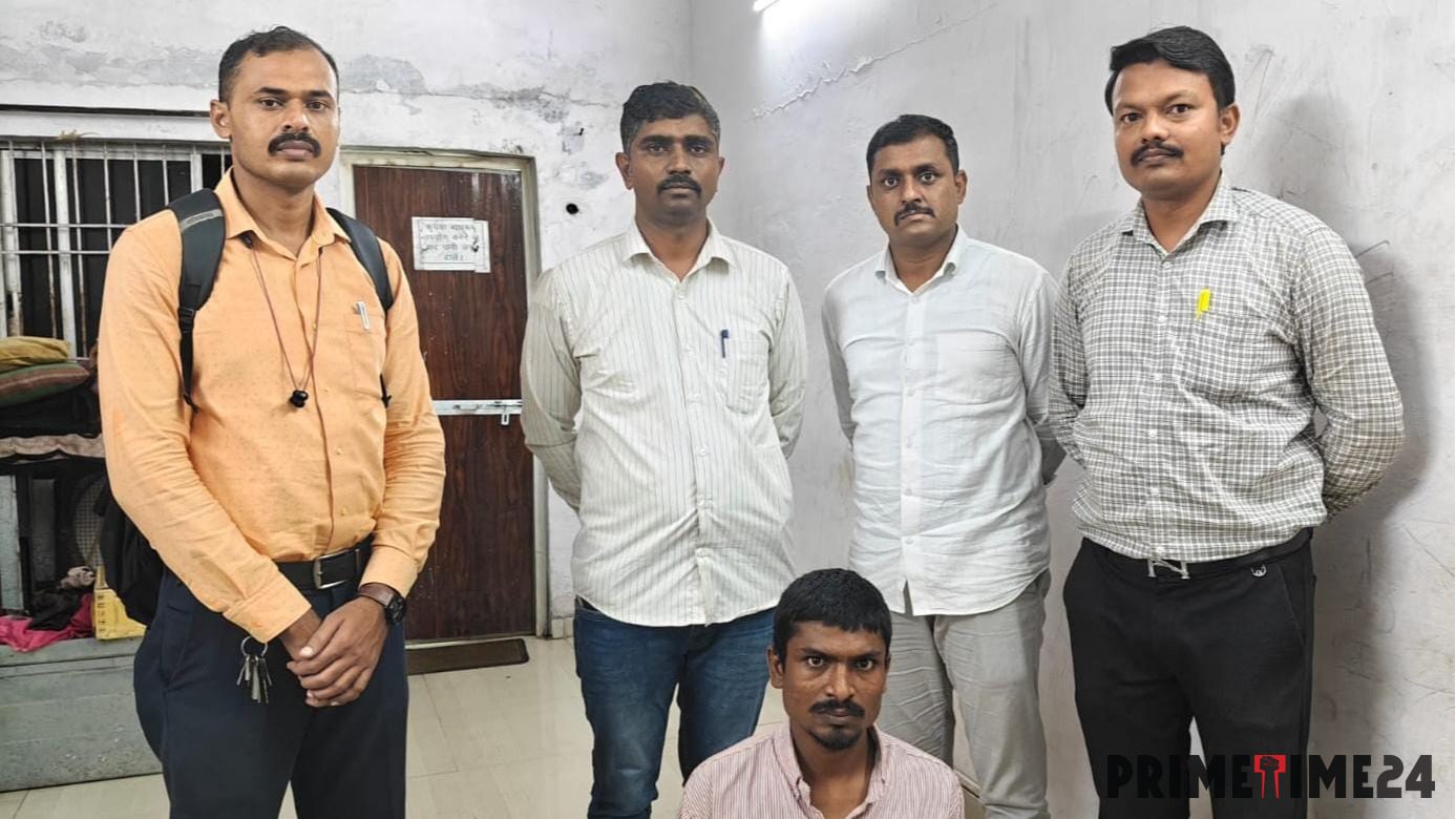 दुर्ग में धराया मकोका में फरार कुख्यात 'बोमट्या'