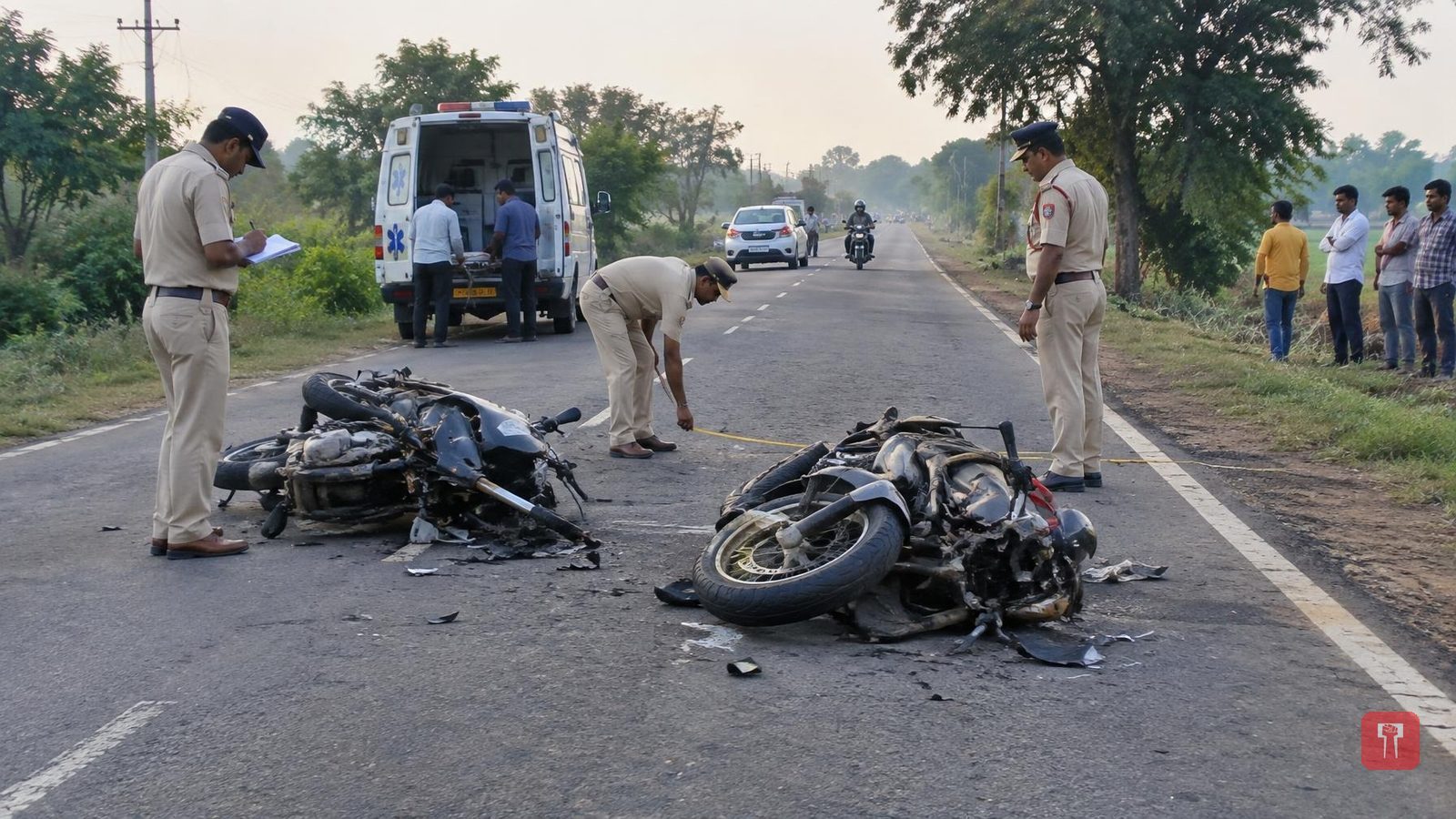 Three youths killed, one injured as two bikes collide head-on on Gondia-Goregaon road