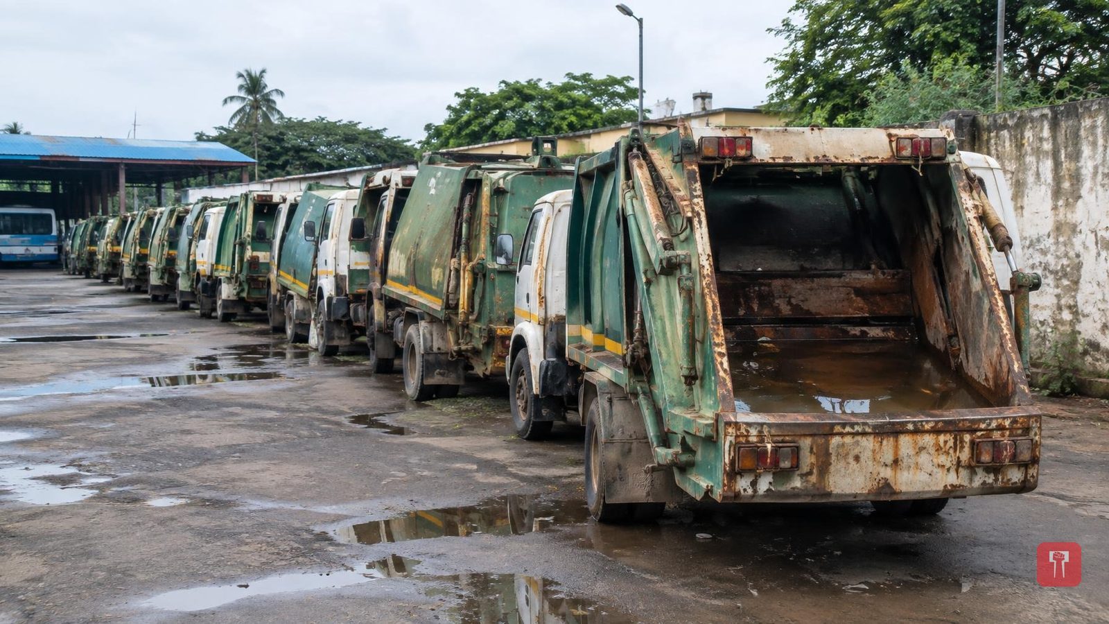 Ten garbage collection vehicles lie unused for years at Ghodbunder depot in Mira-Bhayandar