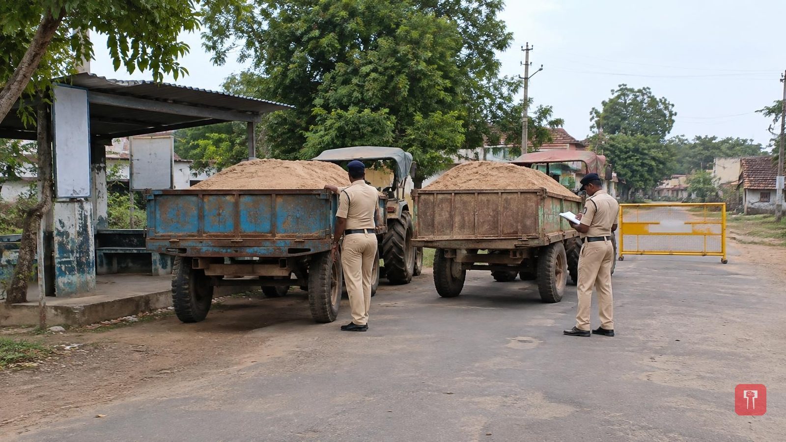 Virur police seize two sand-laden tractors at Vihirgaon, three booked